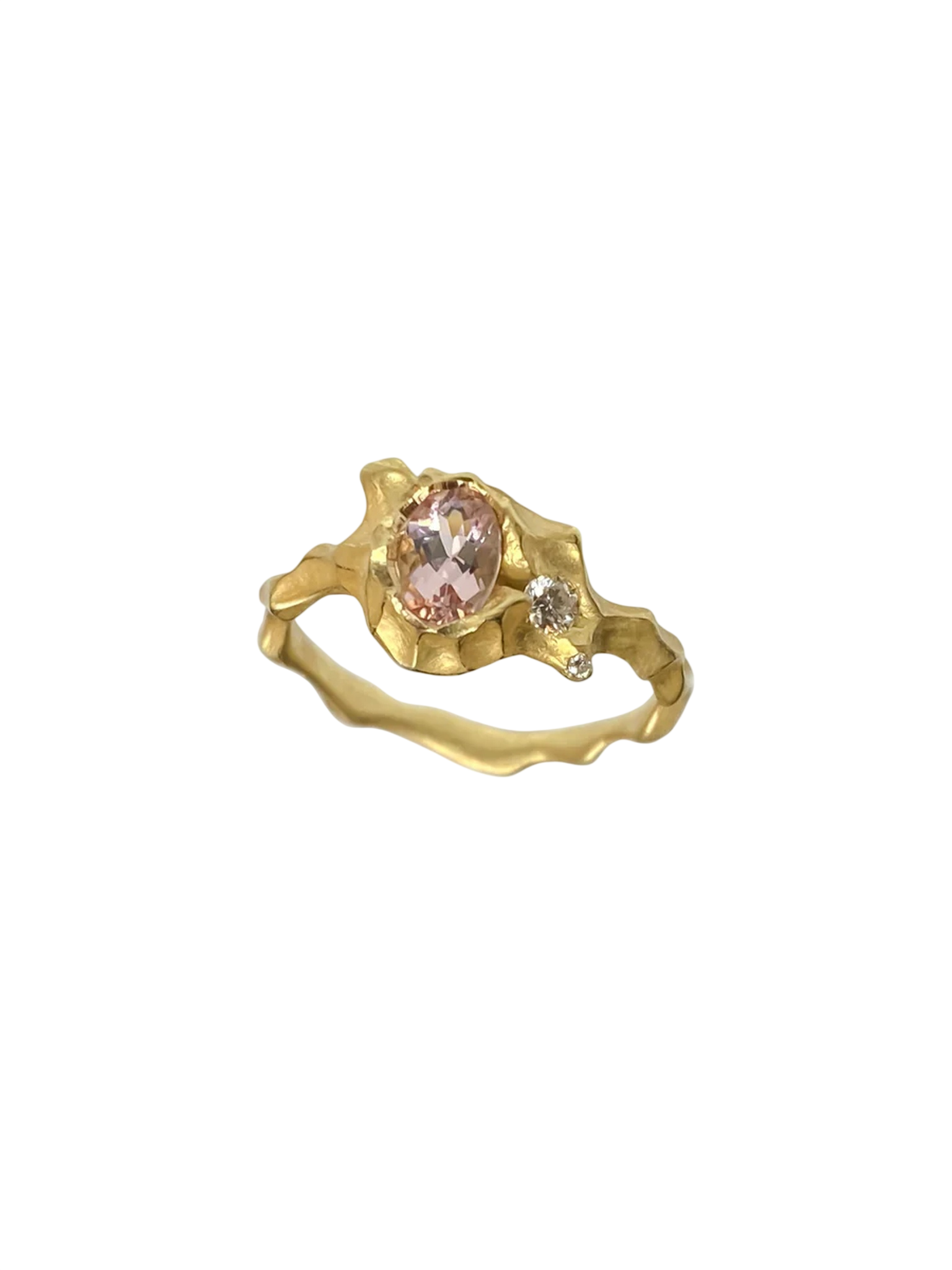 Bliss Morganite and Diamond Ring