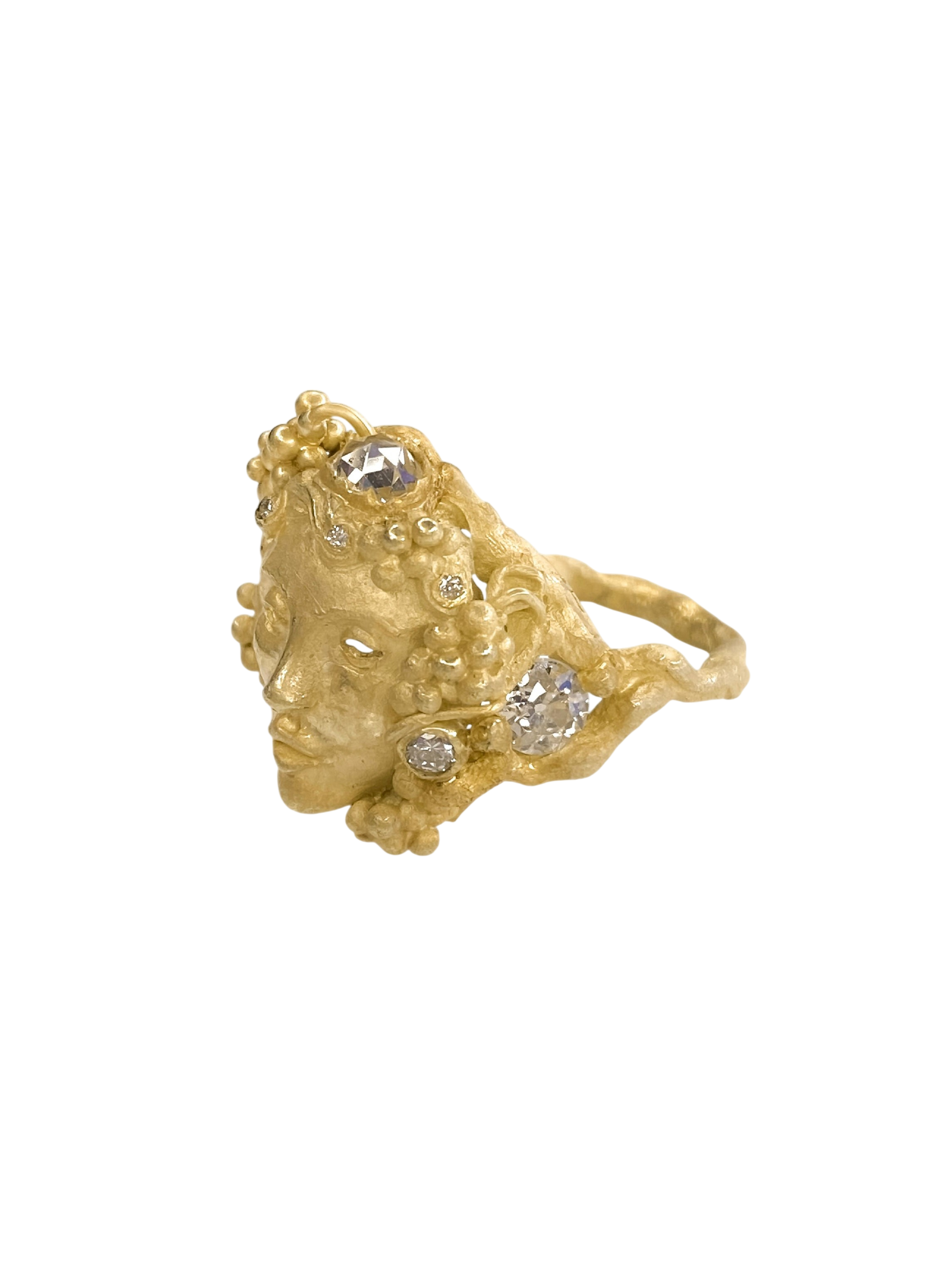 Nymph Ring 0.39ct rose cut diamond crown photo