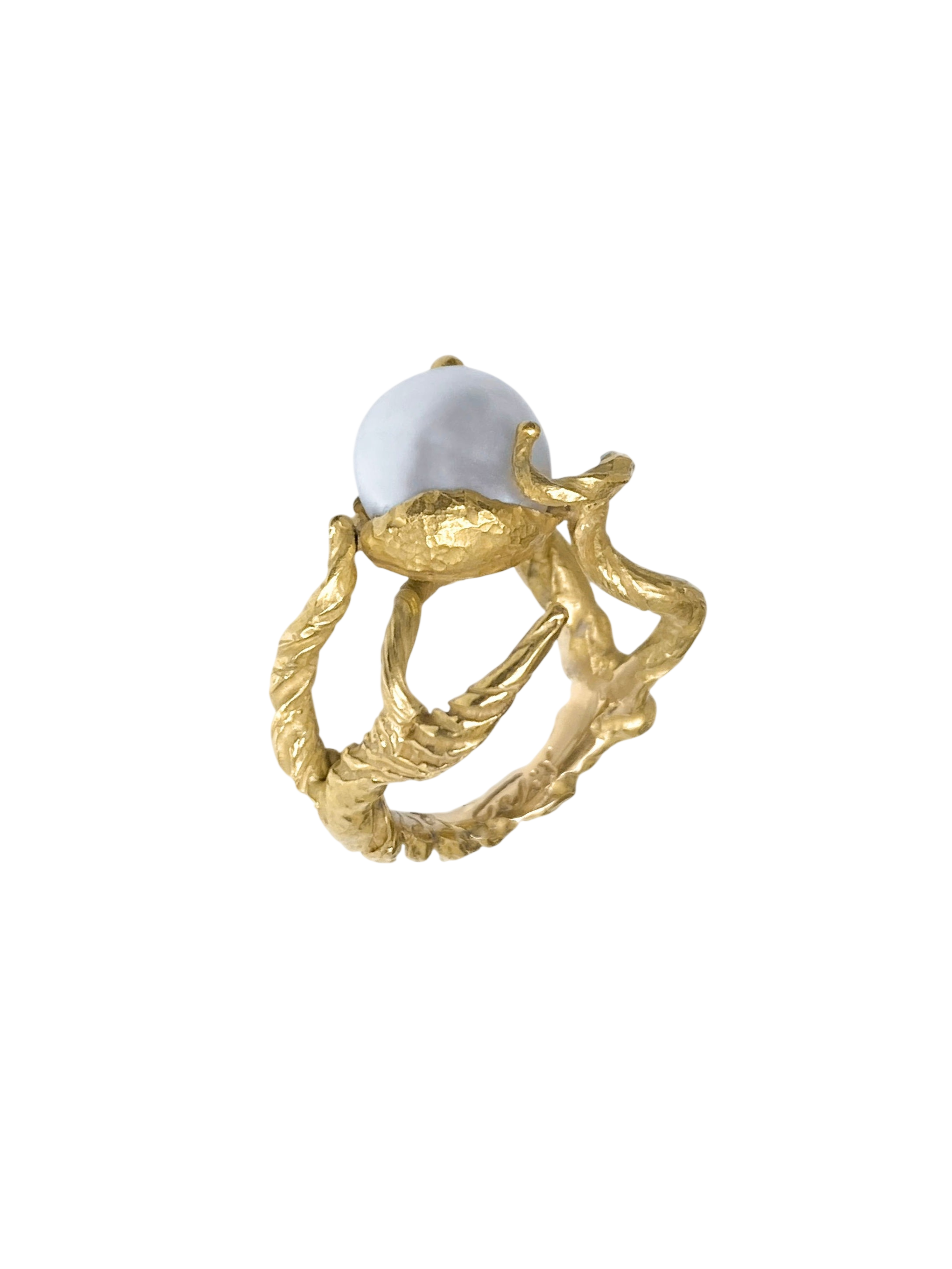 Seaweed Ring — Pearl And Diamonds photo