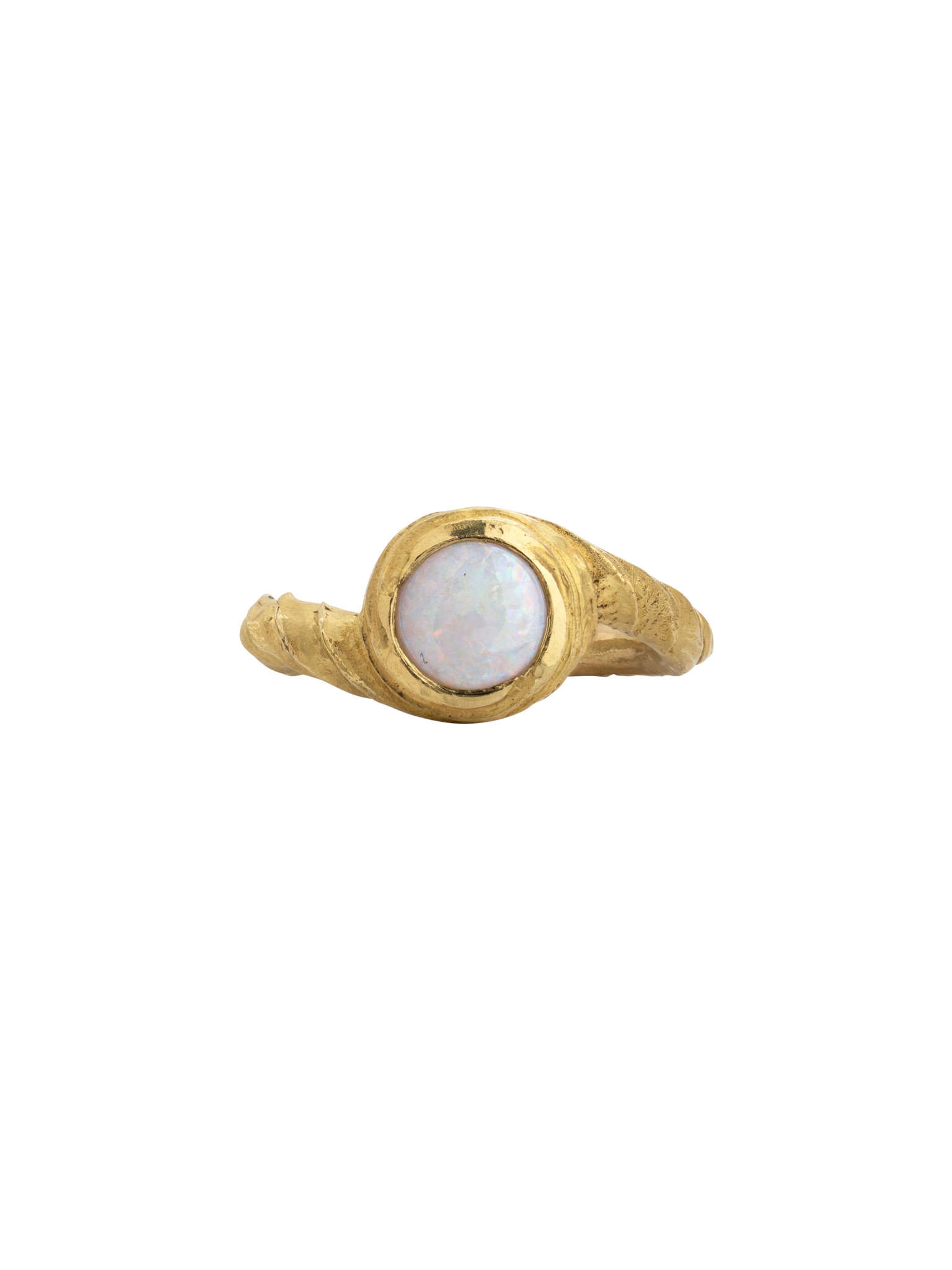 Sun opal ring