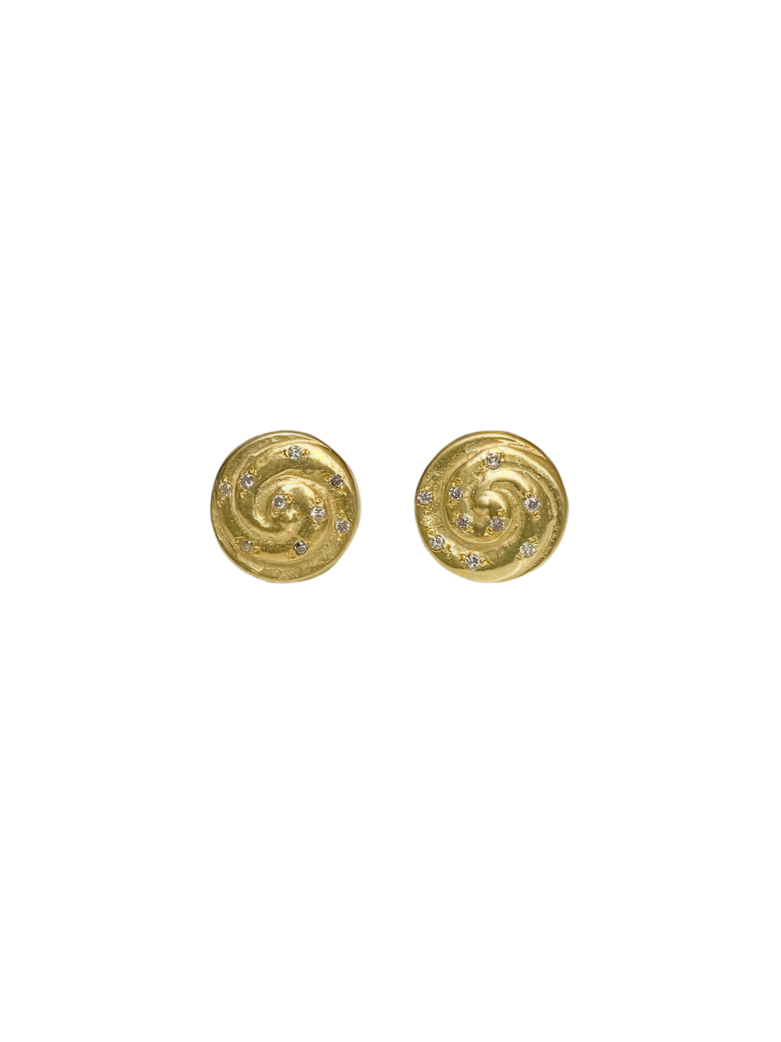 Sun Earrings — Diamonds photo