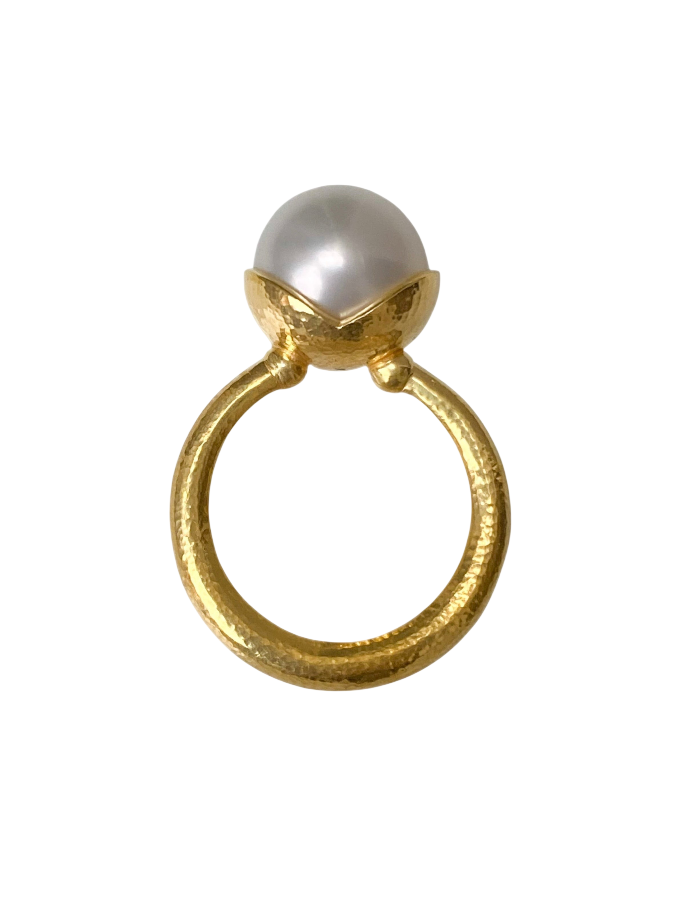 Peony Ring — Pearl photo