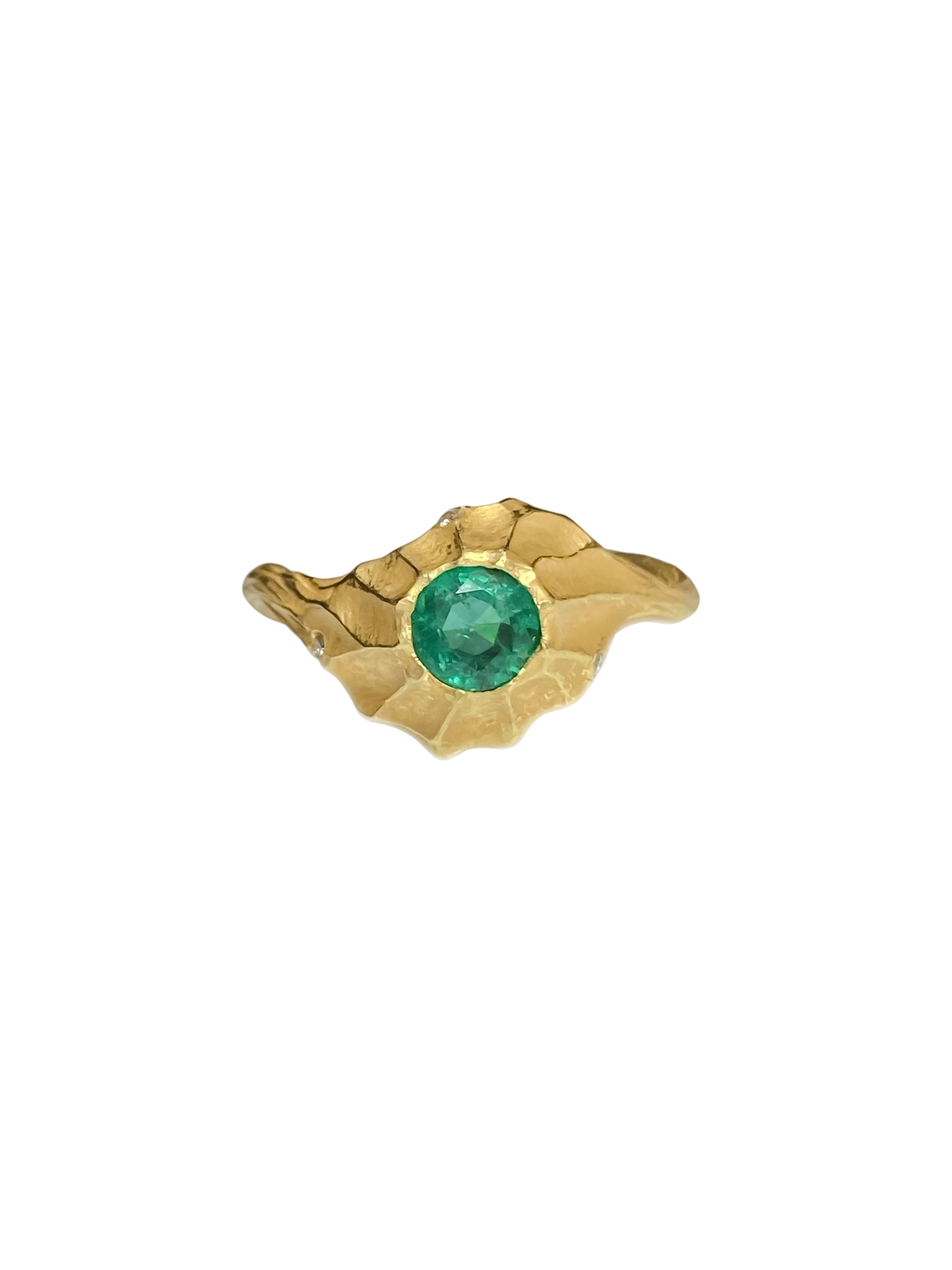 Reef Ring — Emerald And Diamonds photo