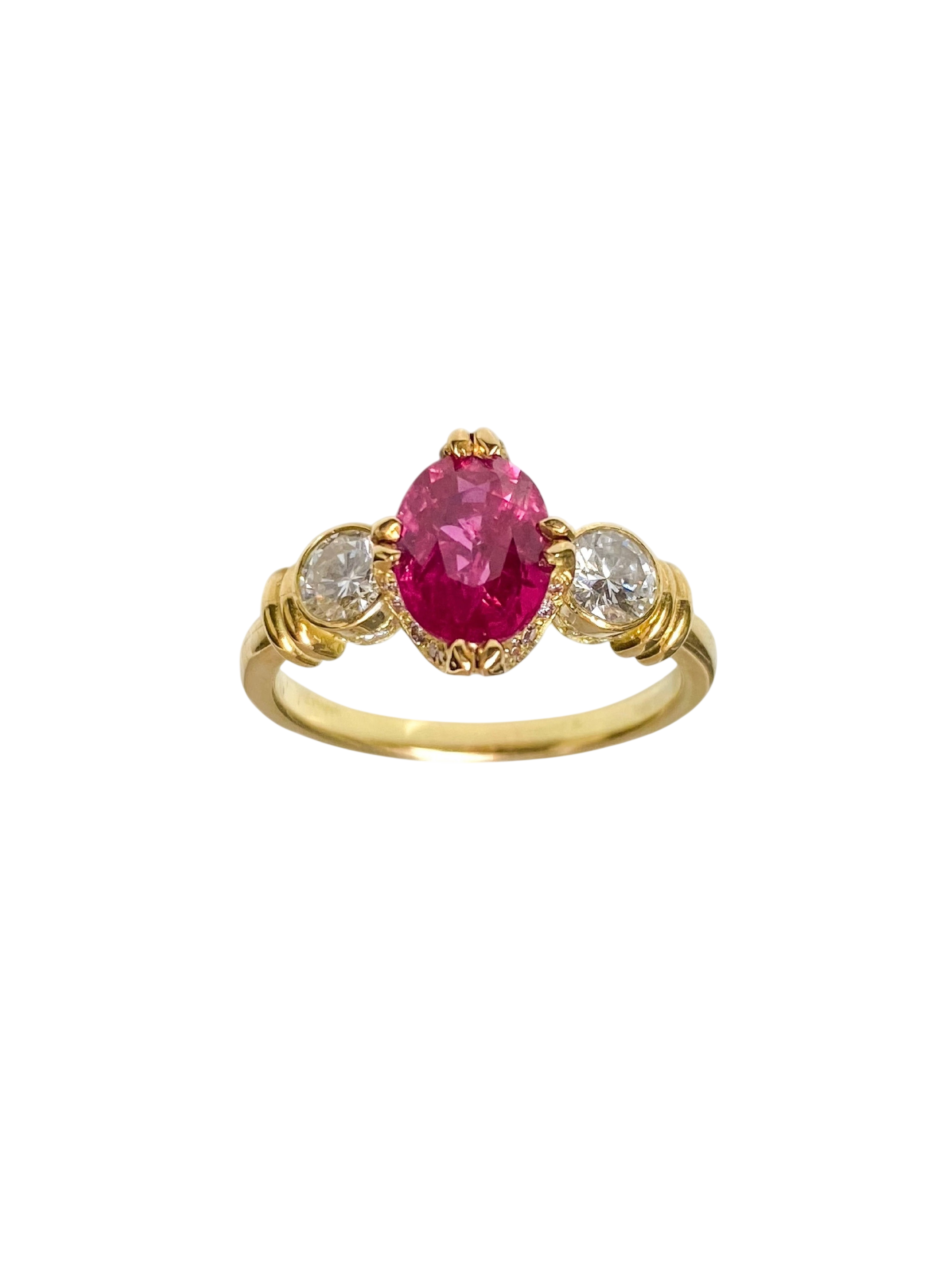Burma Ruby Ring — Ruby And Diamonds photo