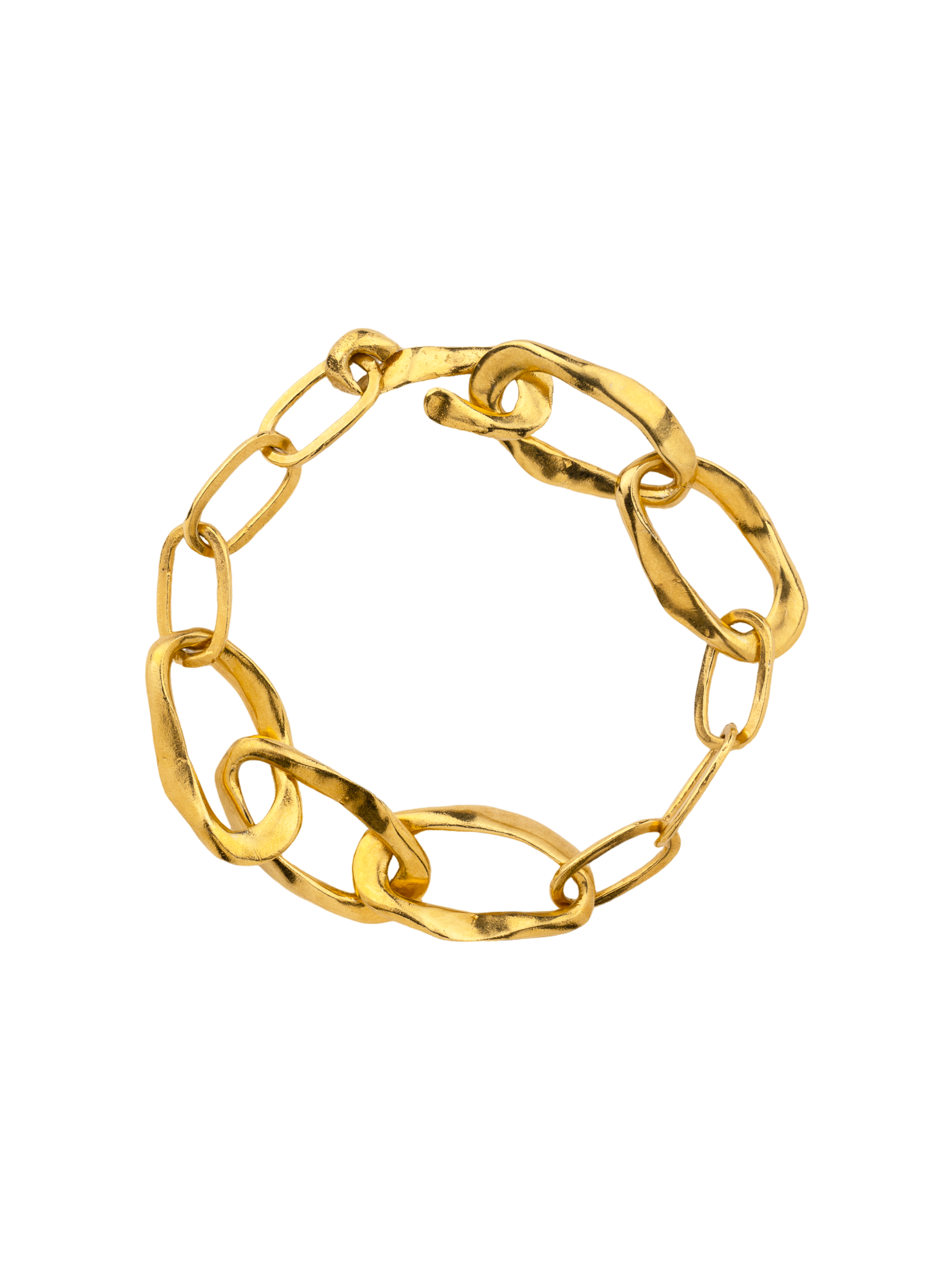 Wave bracelet gold plated