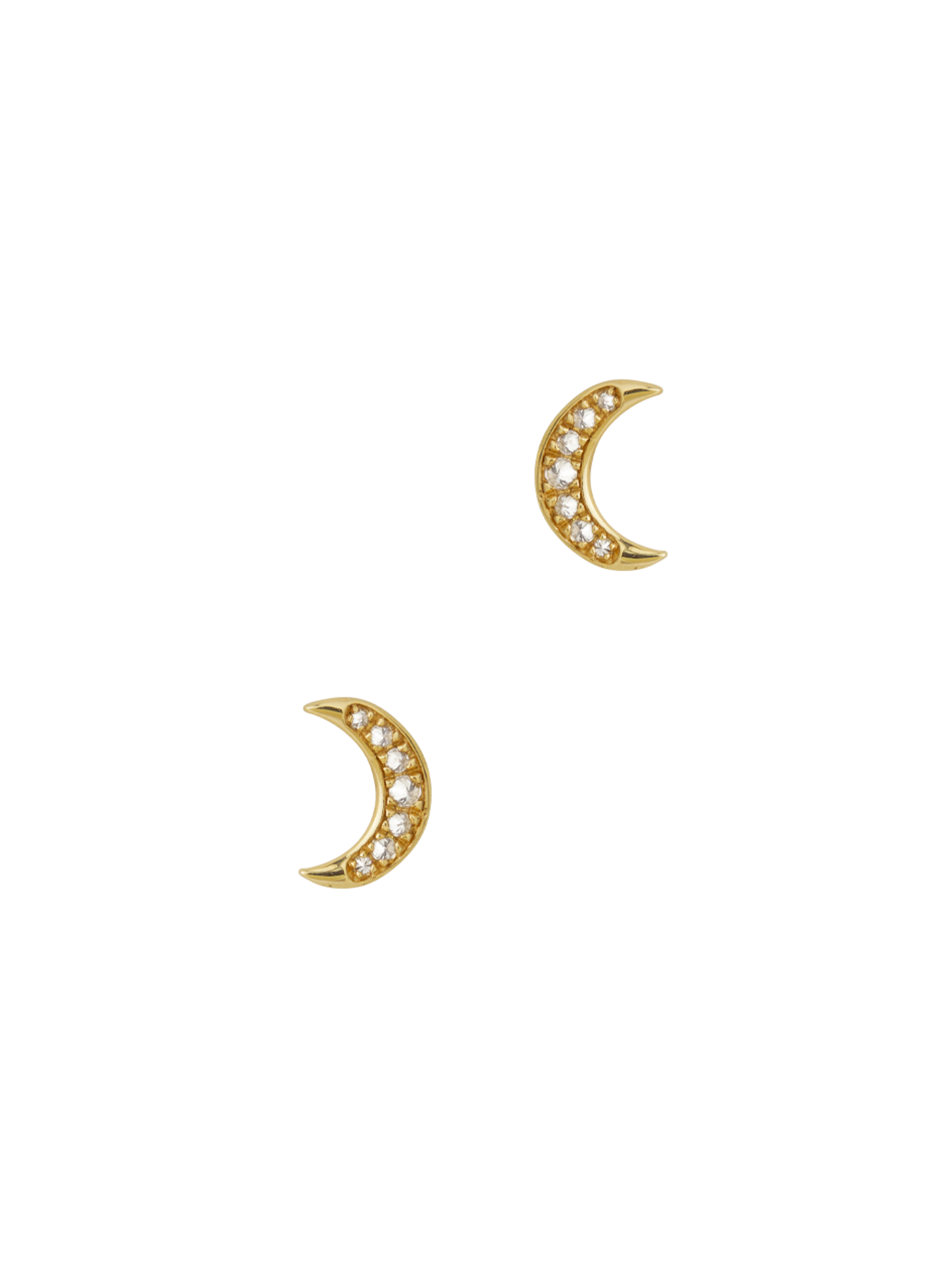 Cosmos moon earring, 1 pc, yellow