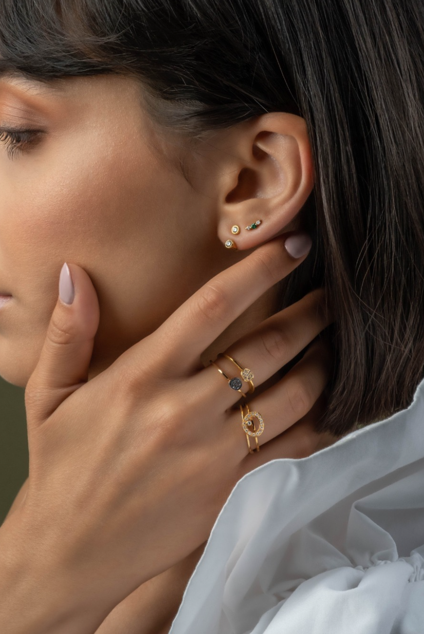 Parallèle Diamond Ear Jacket