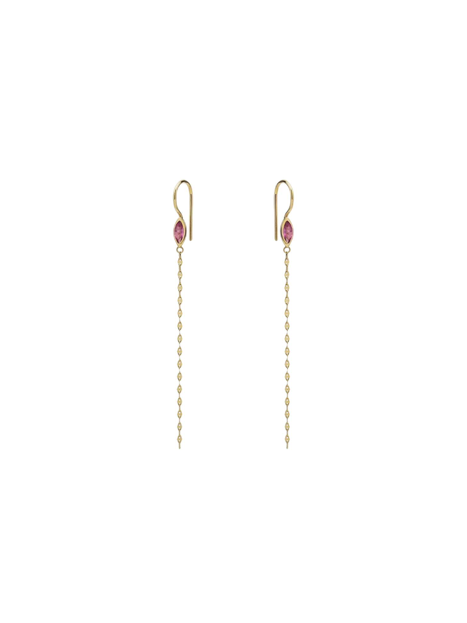 Mini Marquise Shape Tourmaline Earrings