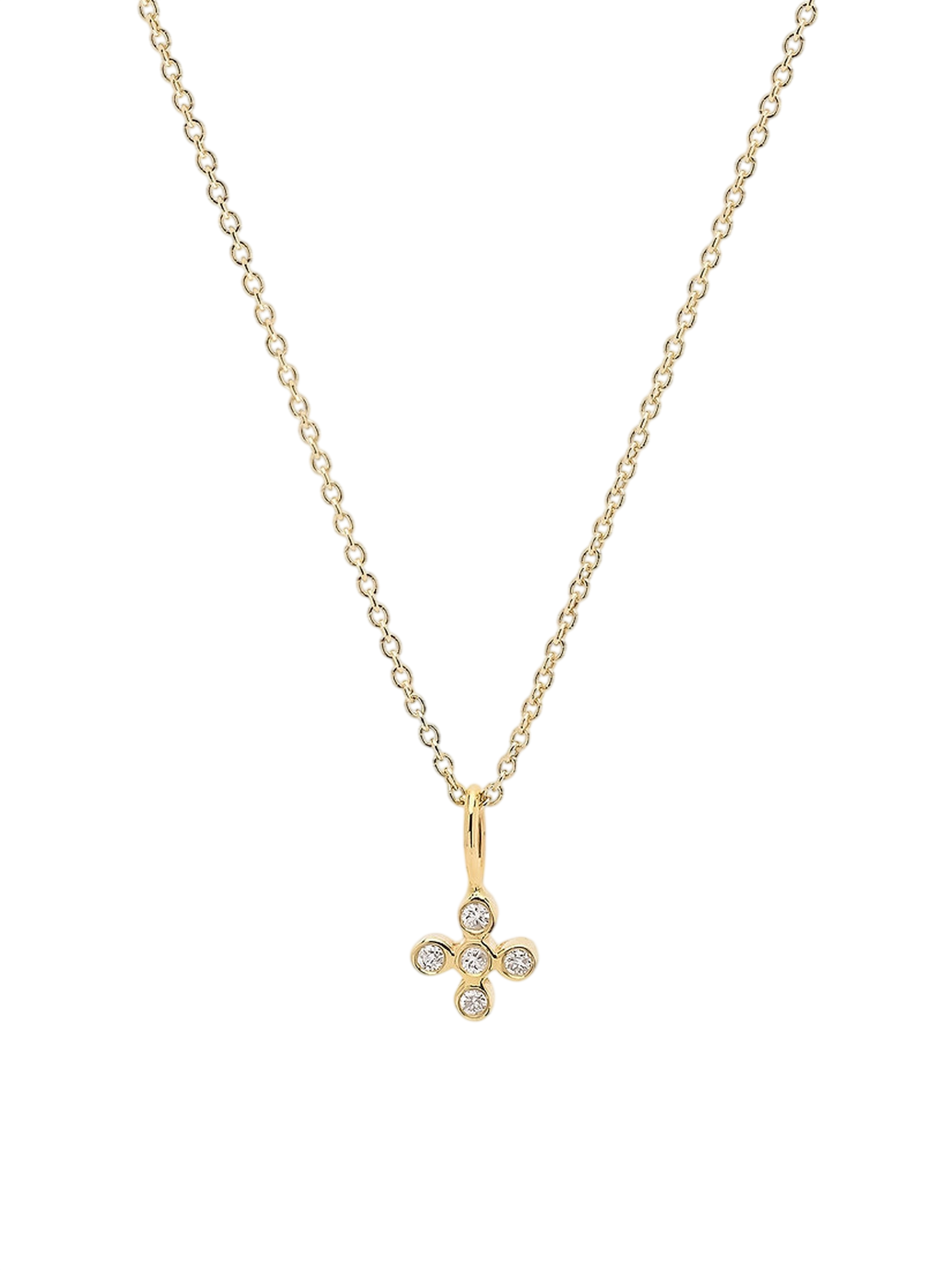 Mini Diamond Cross Pendant