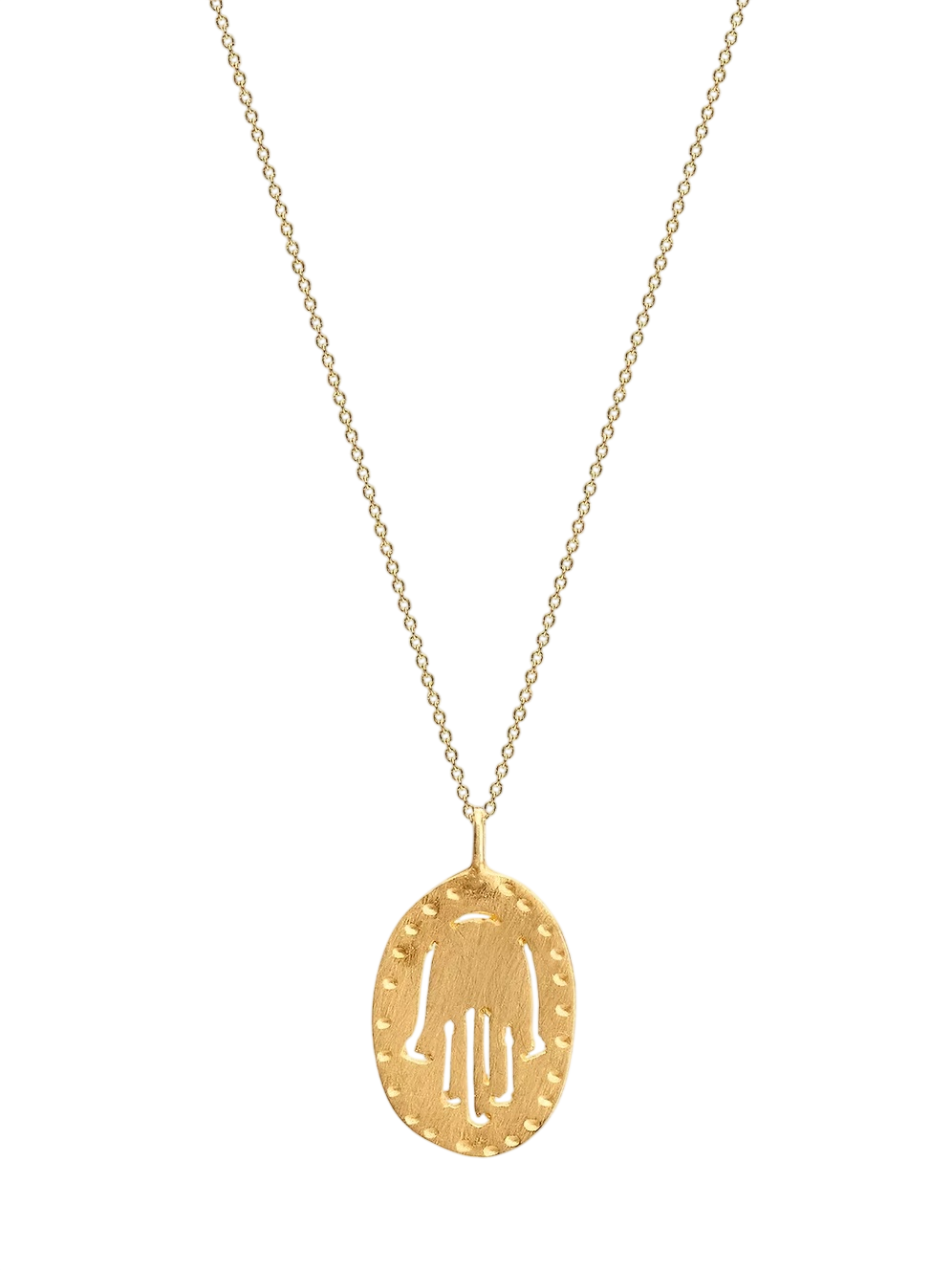 Symbol Plate Hamsa Pendant