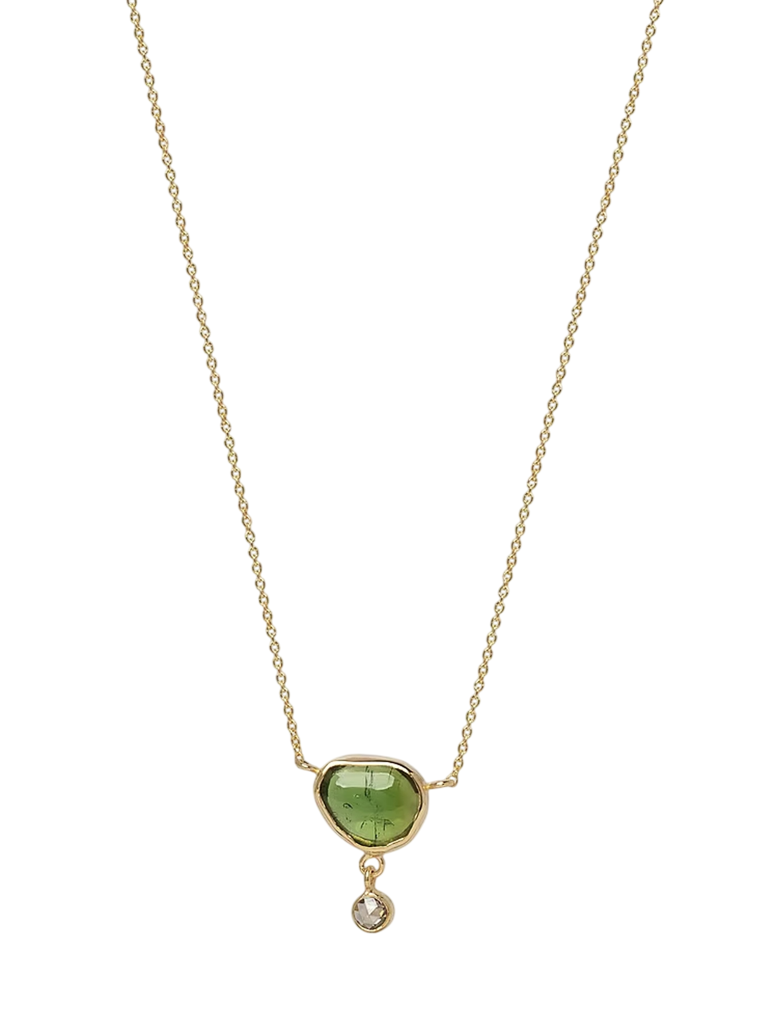 Green Tourmaline Romance Pendant