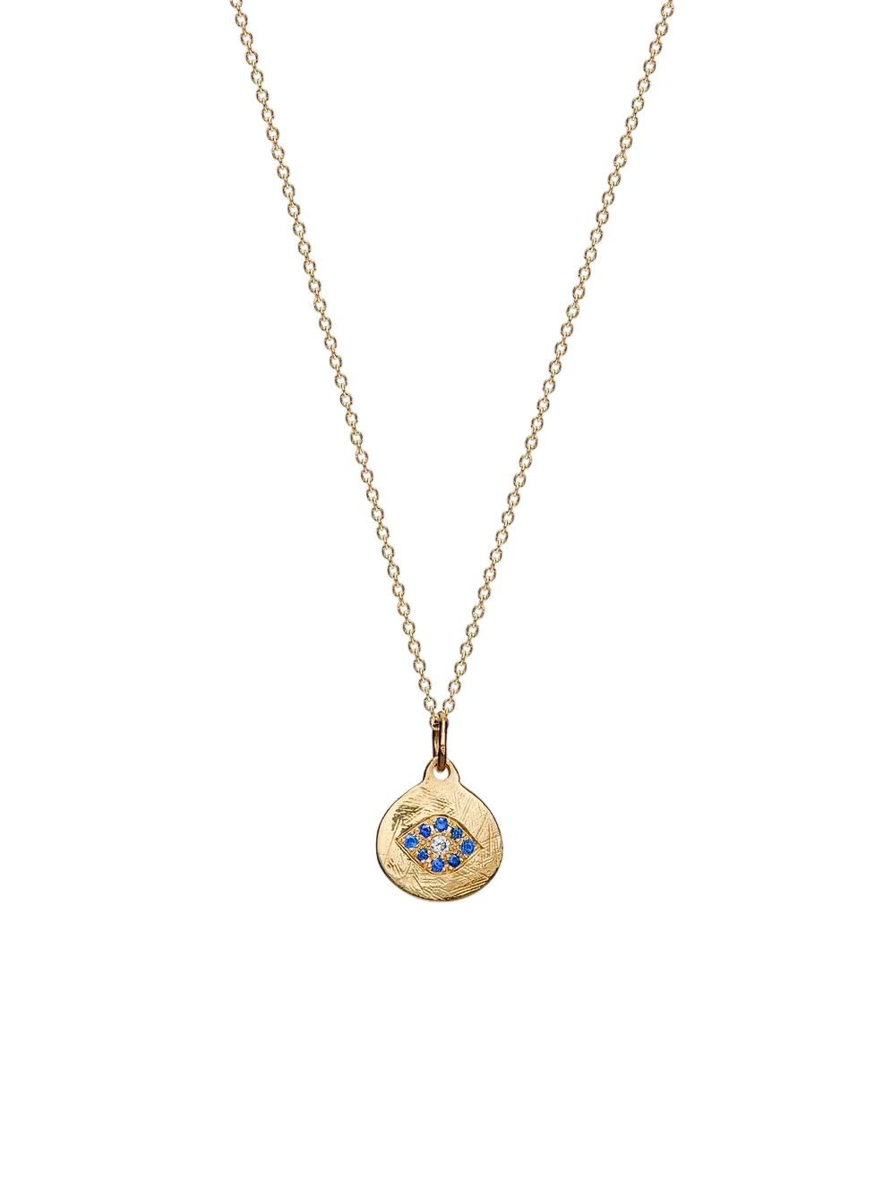Round Gold Eye Pendant