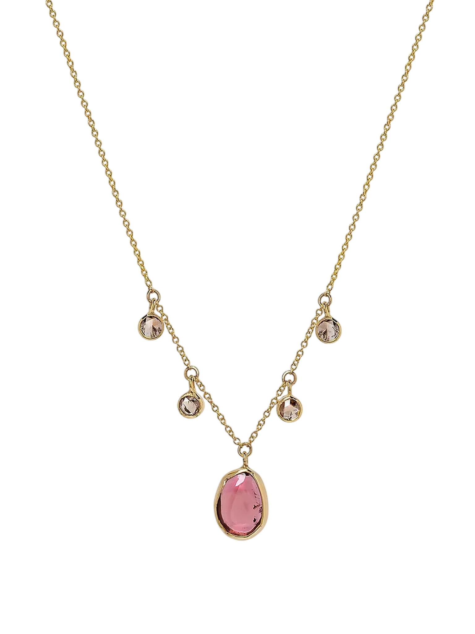 Pink Tourmaline Romance Necklace