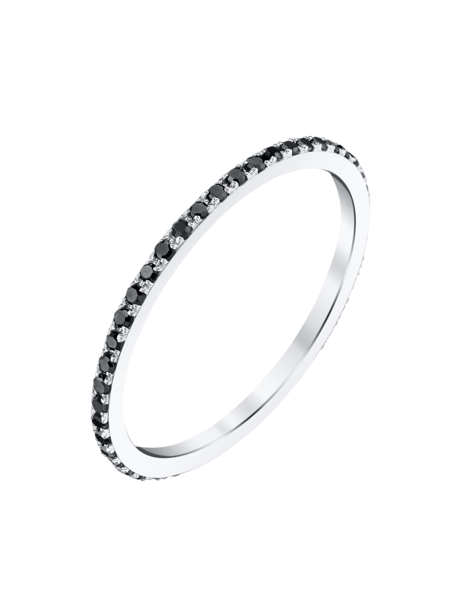 Axis Ring with Black Pavé Diamonds photo