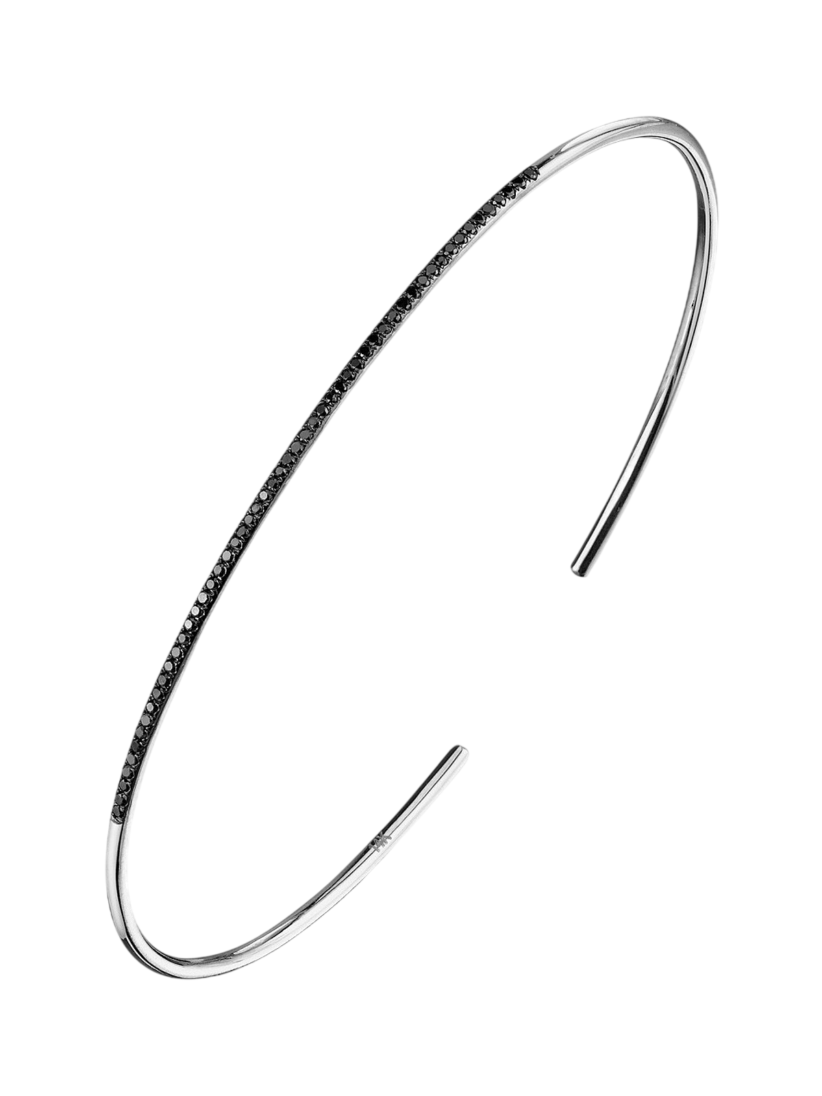 Axis Cuff with Black Pavé Diamonds photo