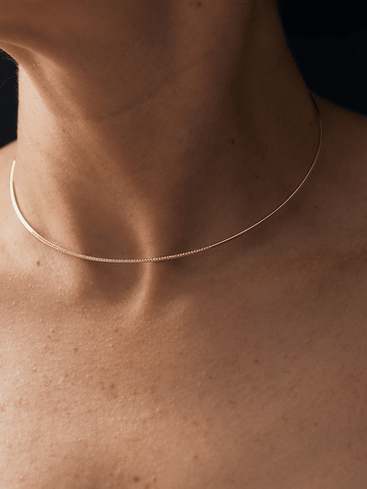 Axis Choker with White Pavé Diamonds