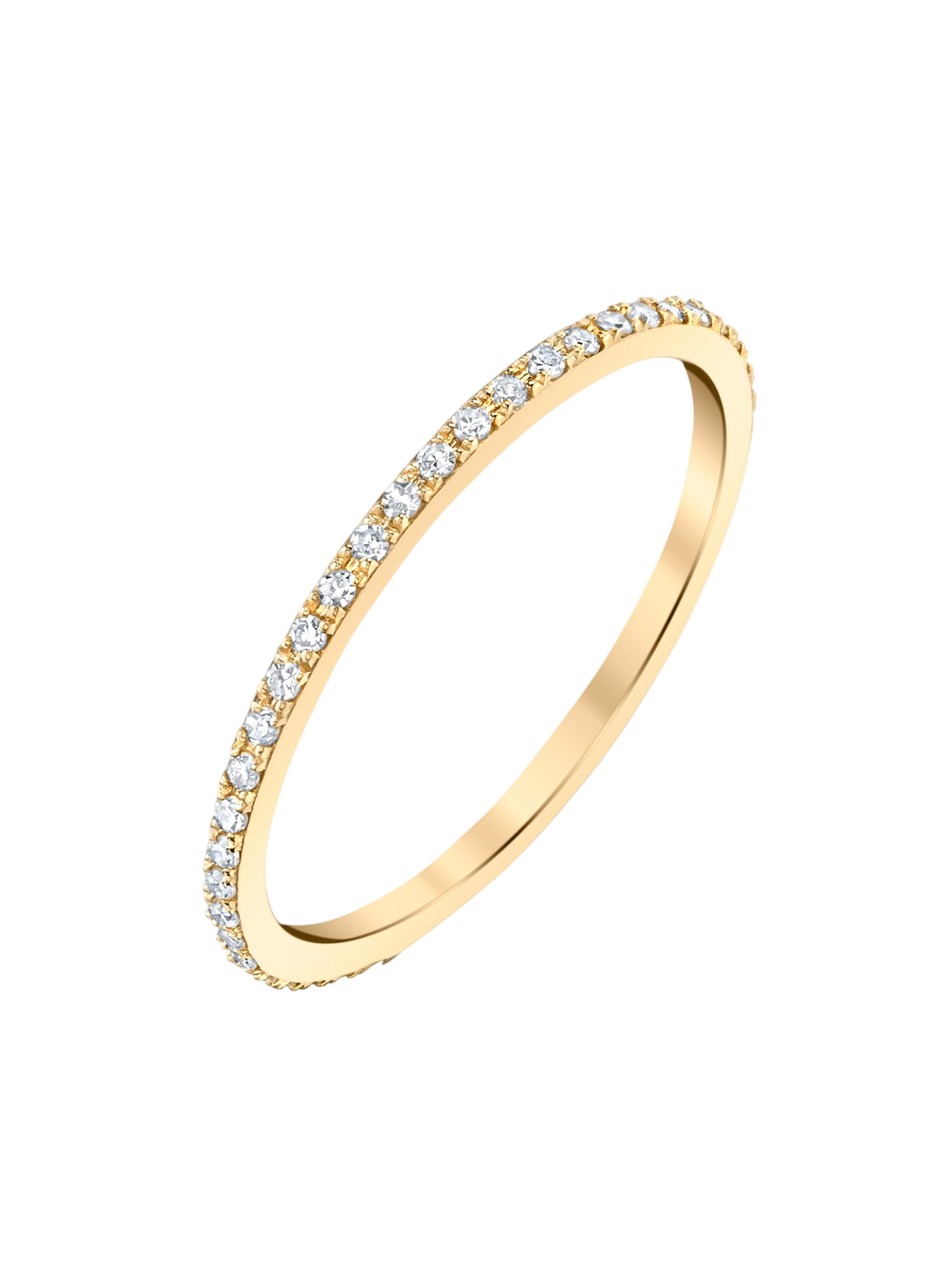 Axis Ring with White Pavé Diamonds