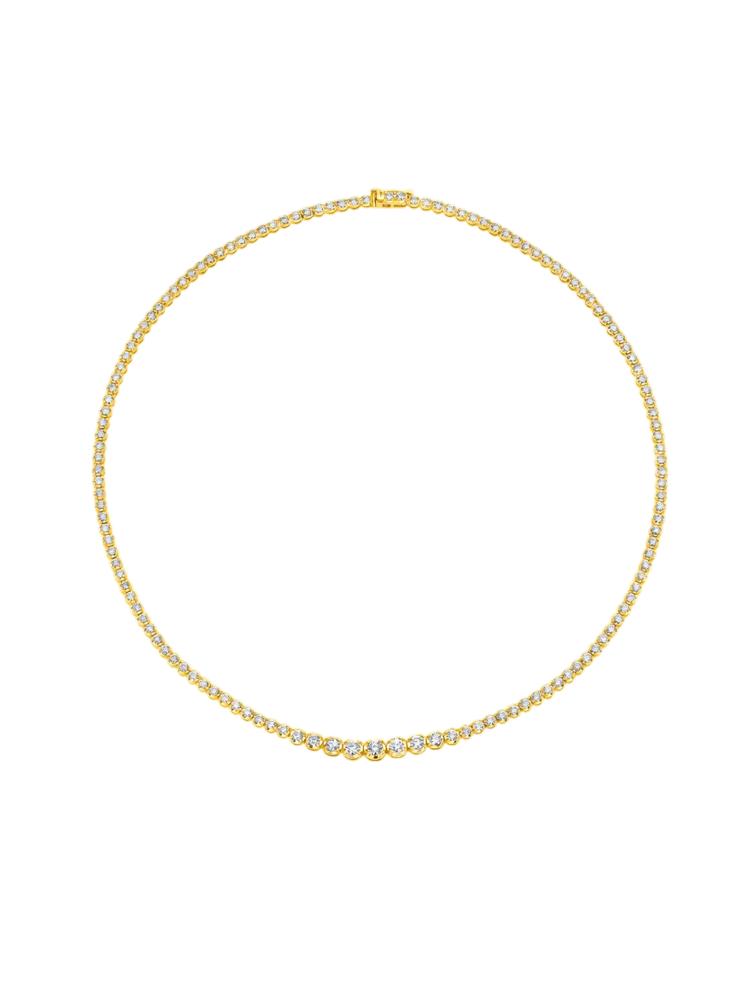 Ascending Tennis Necklace