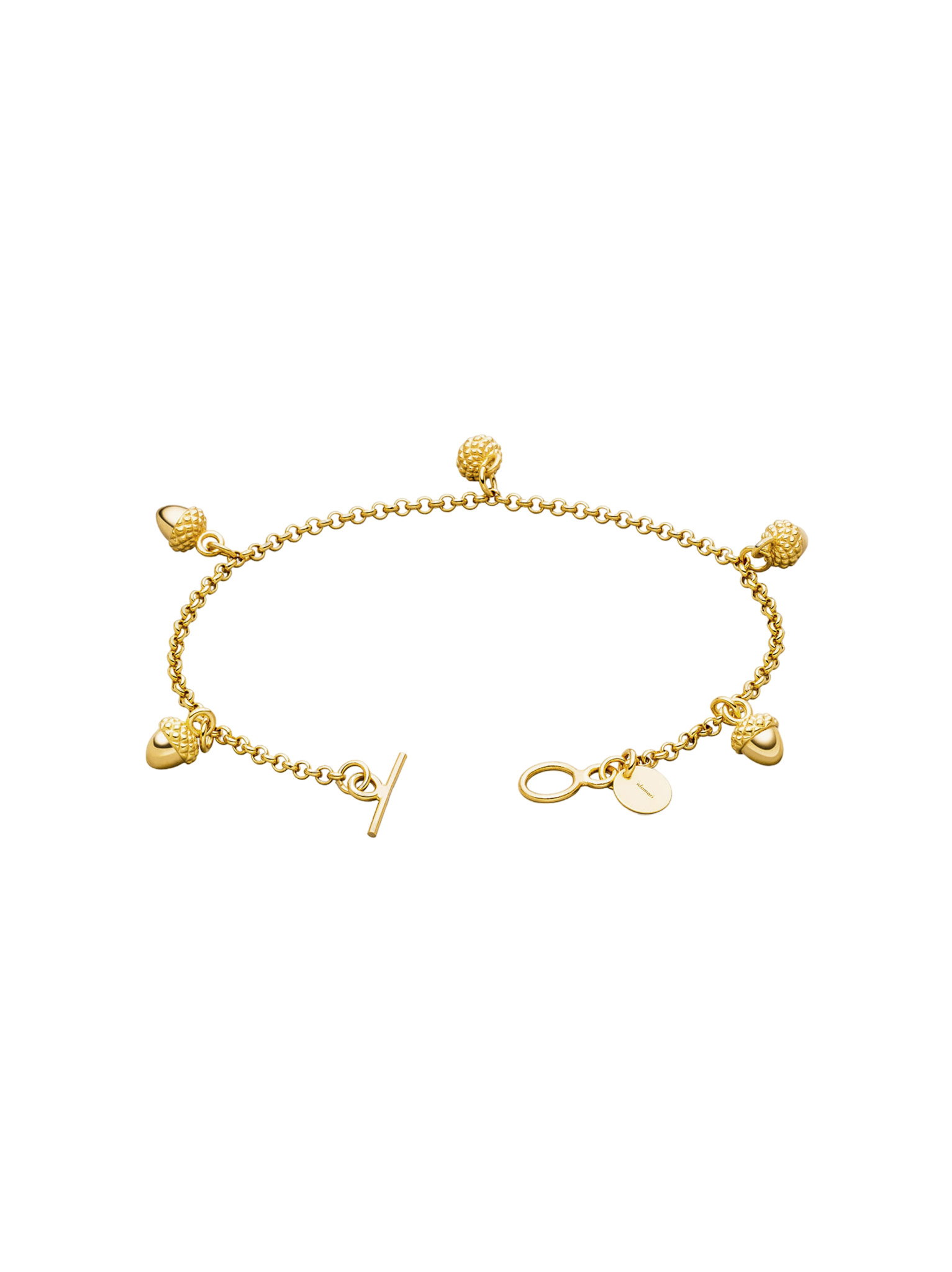 Acorn charm bracelet