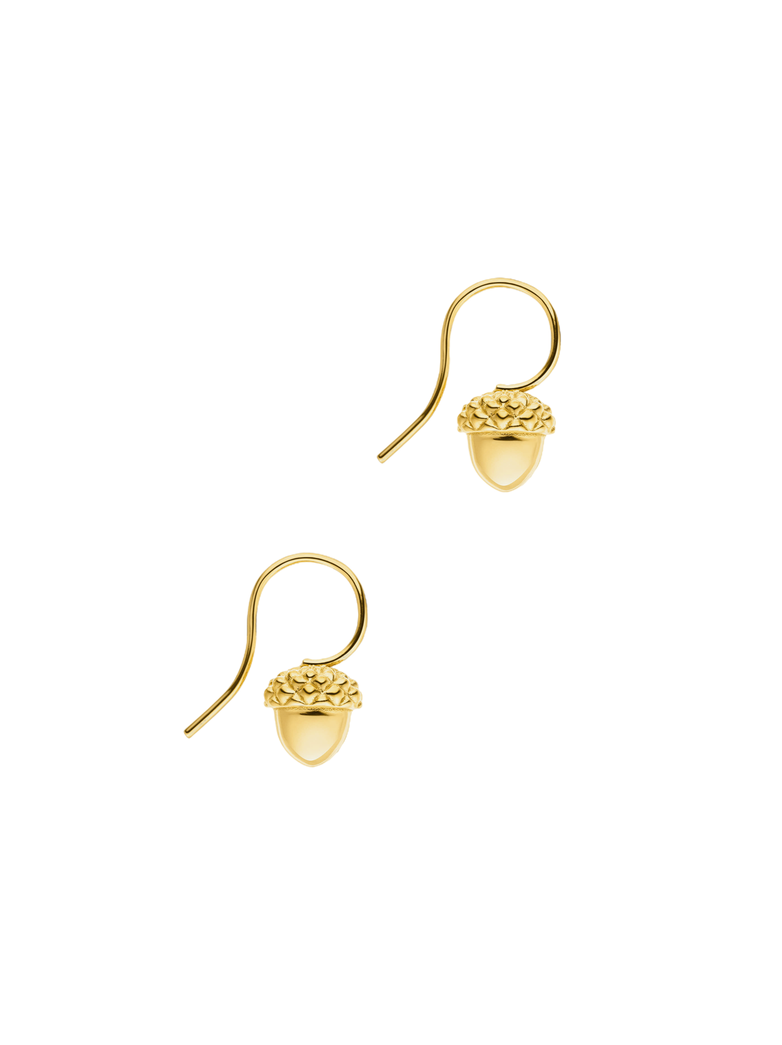 Acorn drop earrings