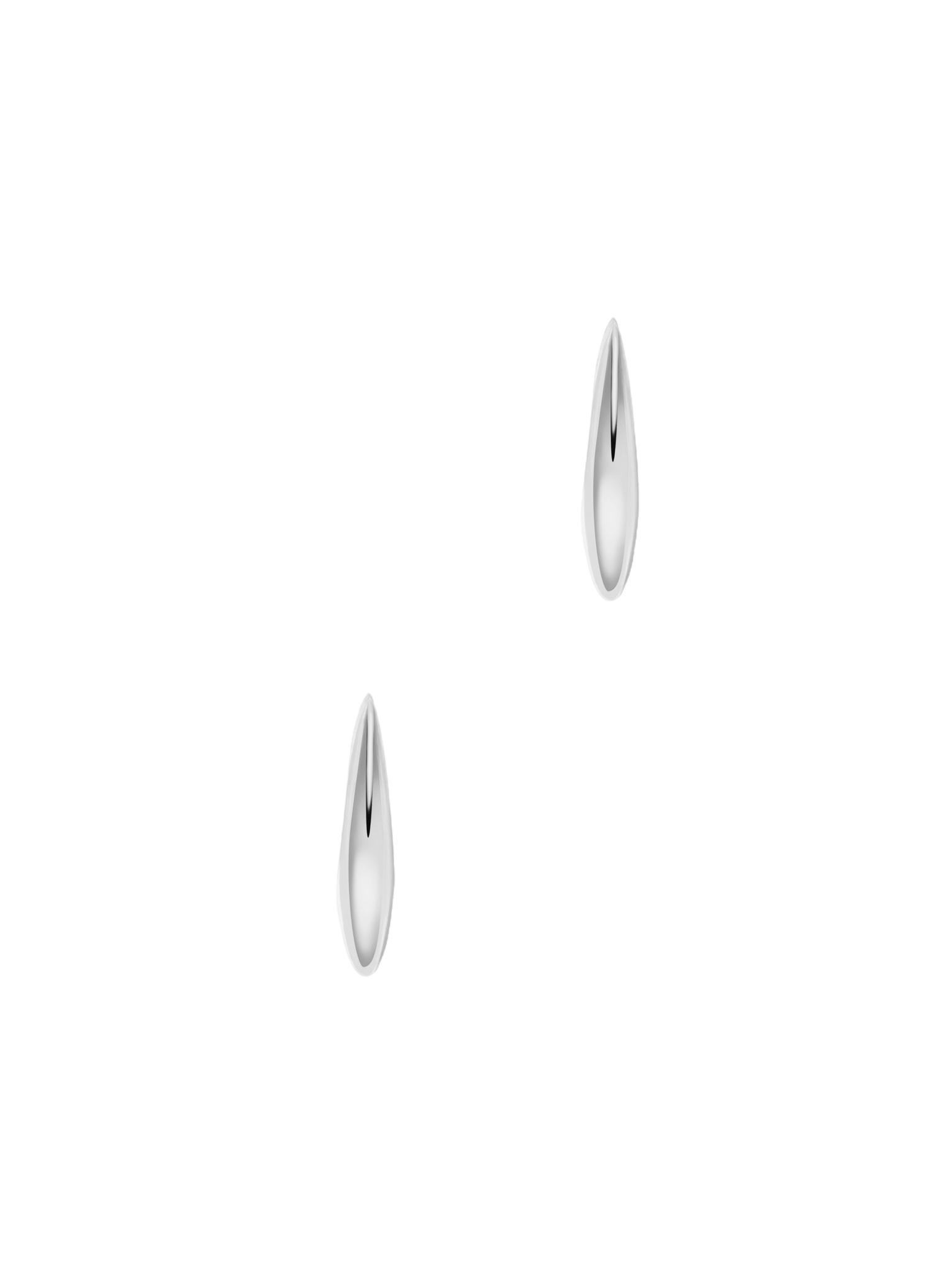 Crescent hoop earrings