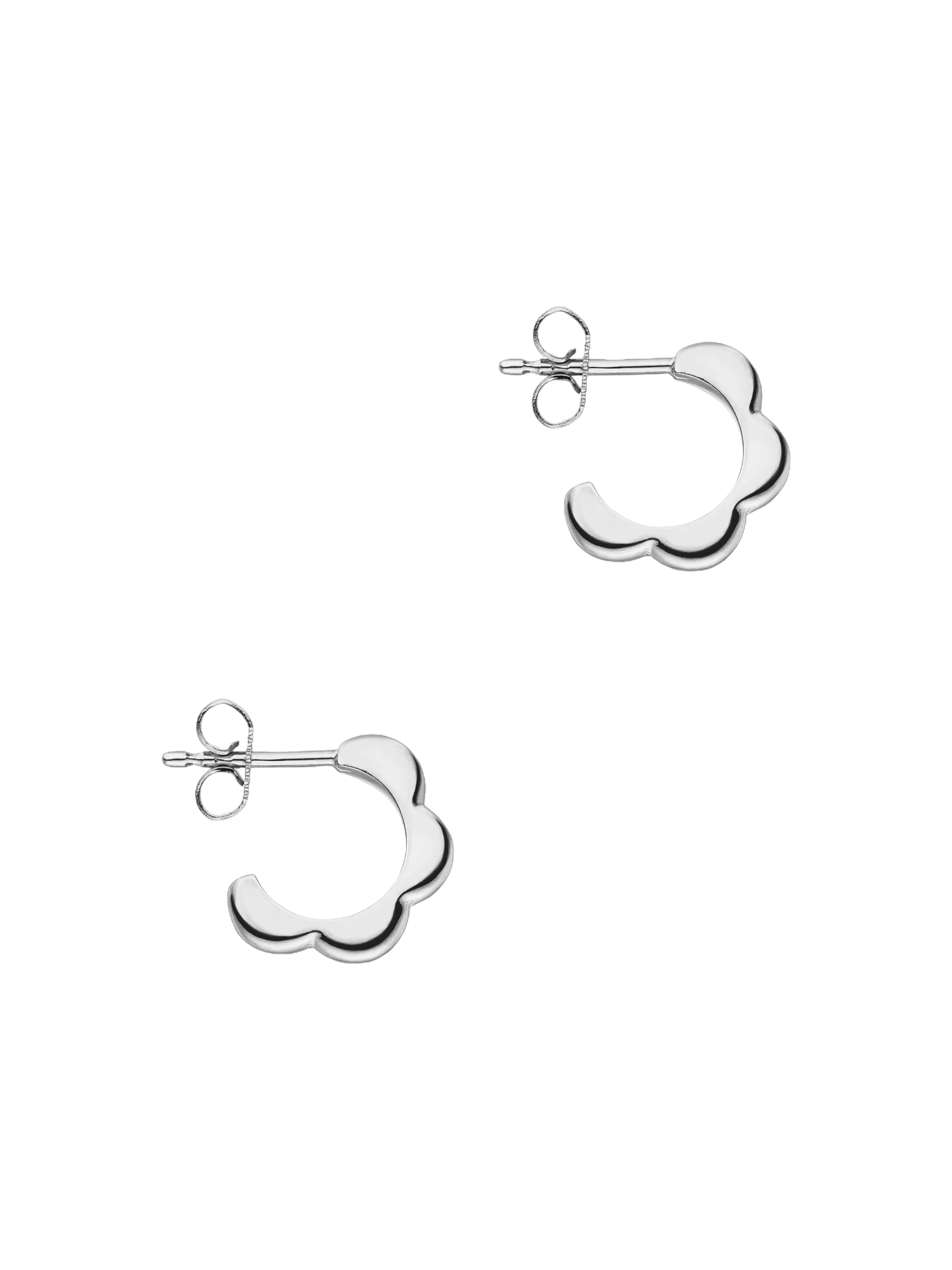 Bloom hoop earrings