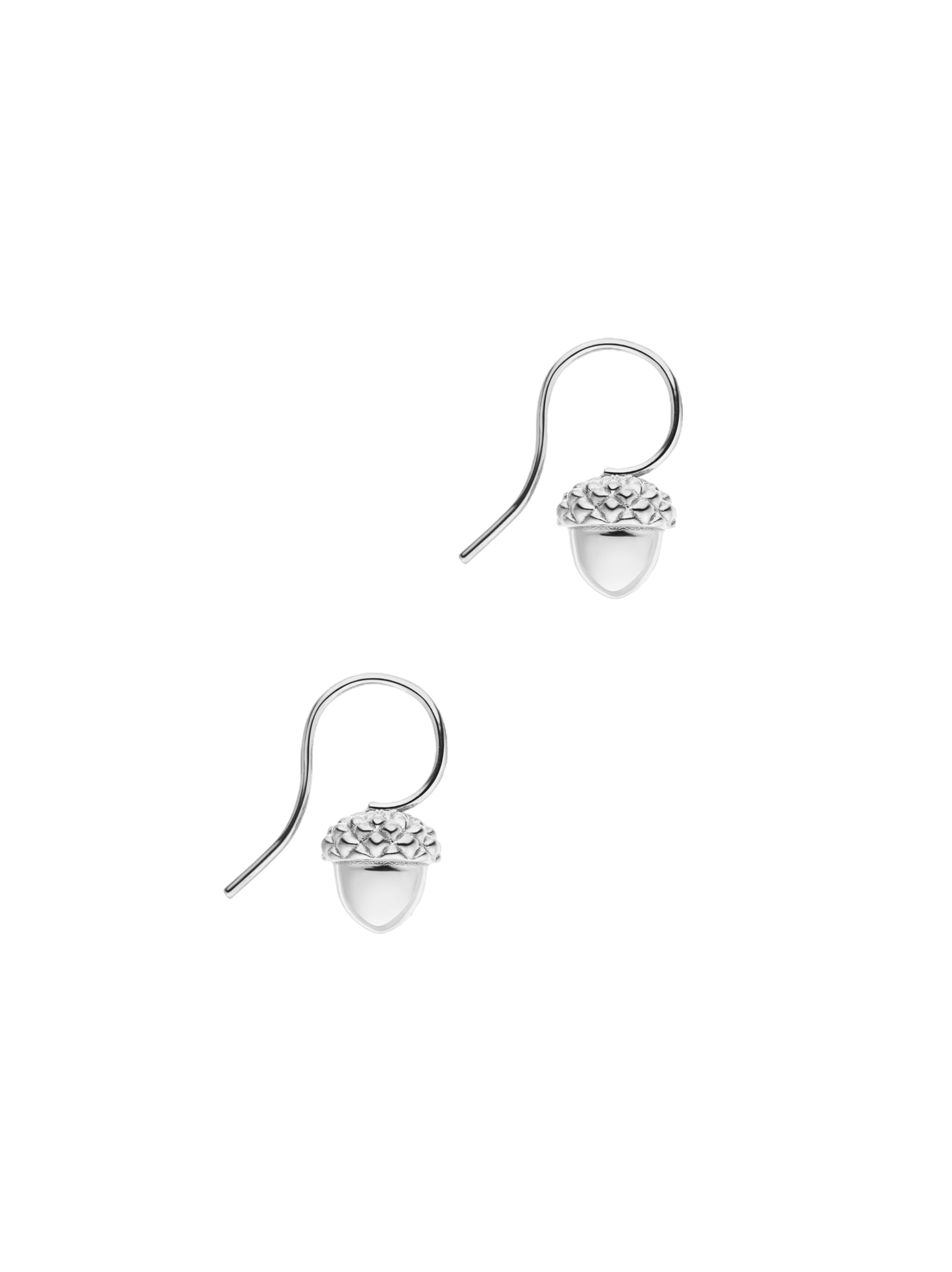 Acorn drop earrings
