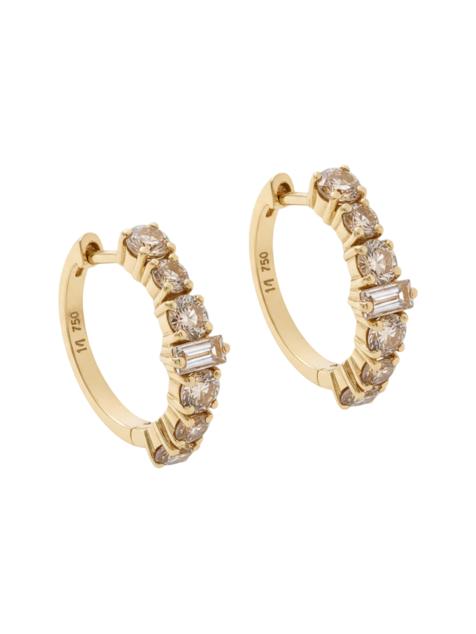 Round Rivulet Champagne Hoops