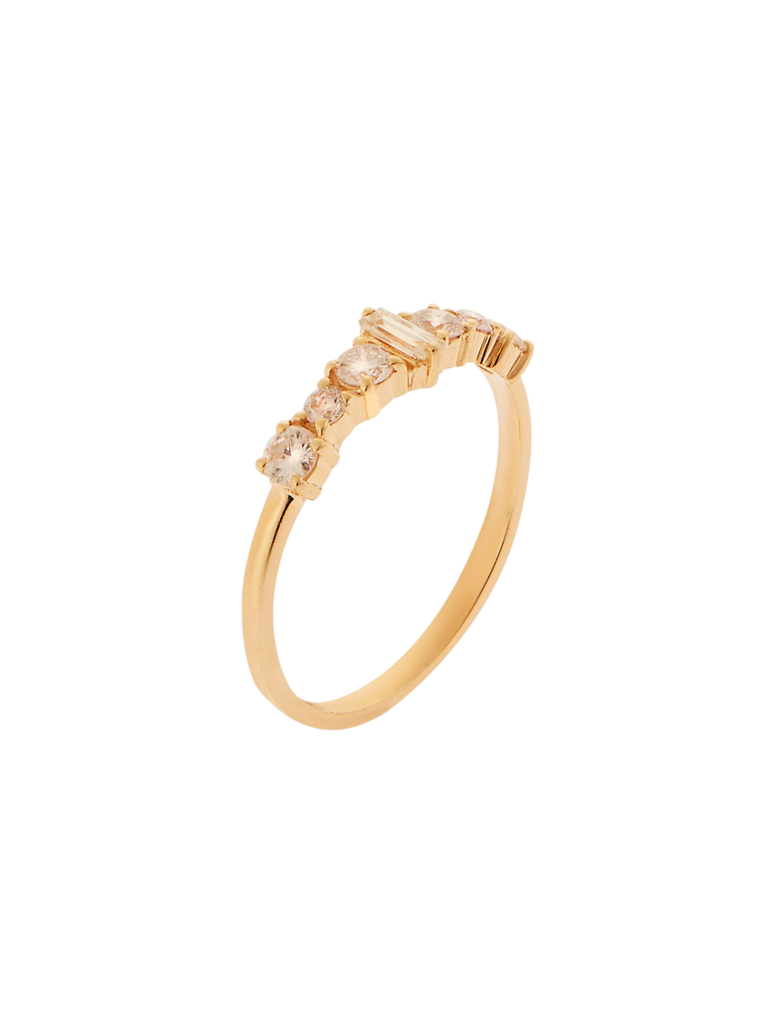 Rivulet Champagne Diamond Ring