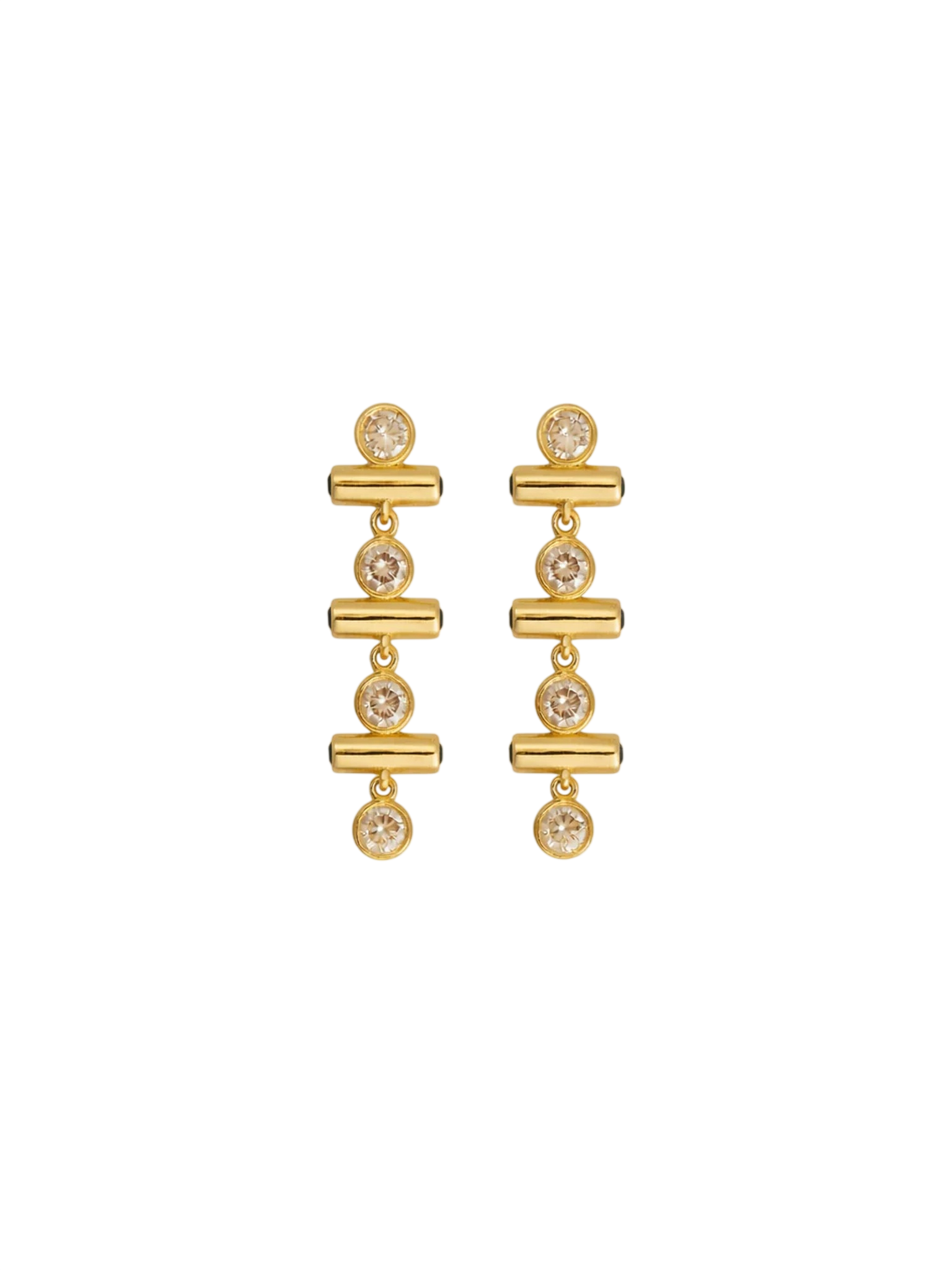 Emerald Edge Short Earrings