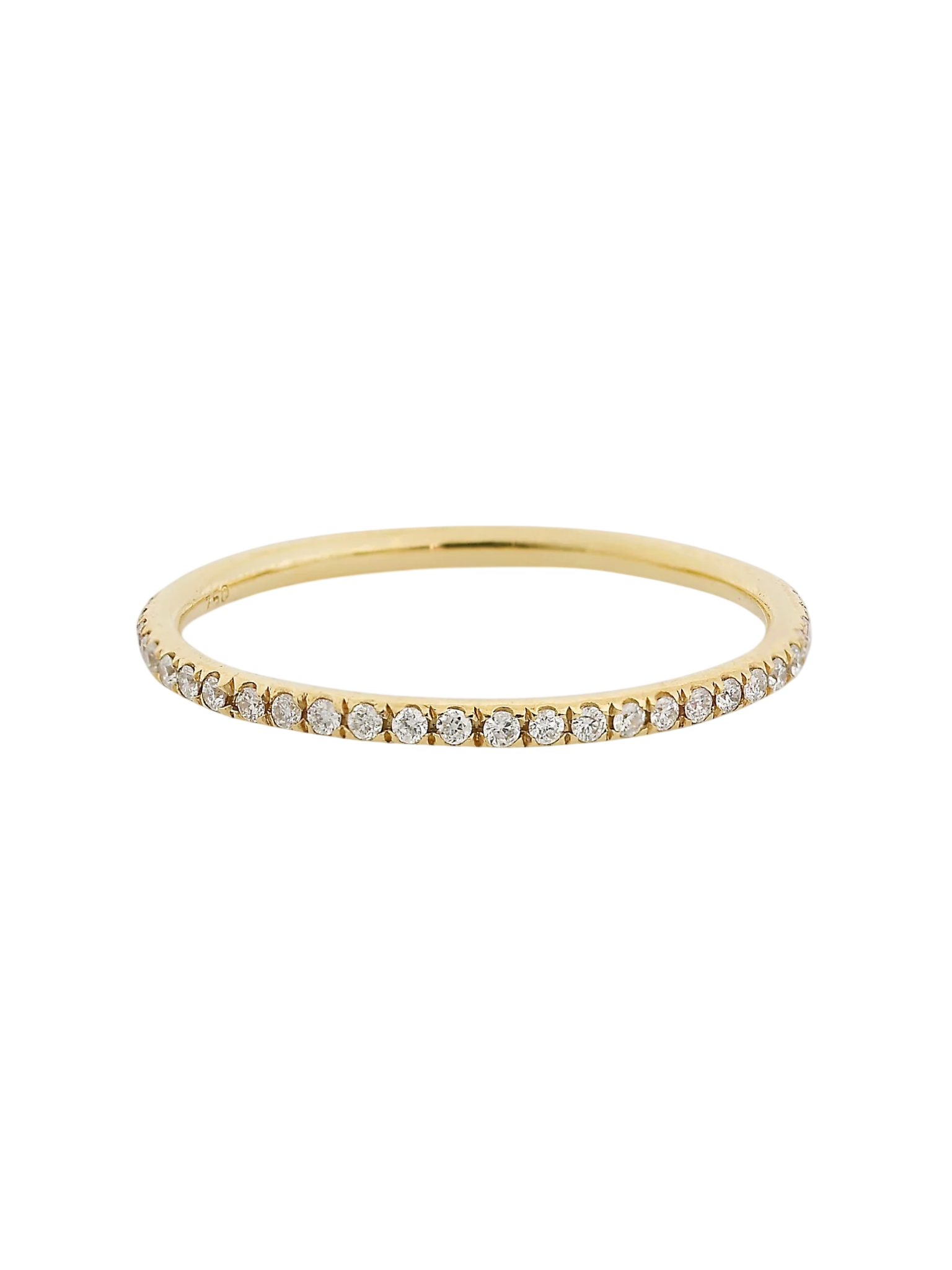 Thread Band With White Diamonds