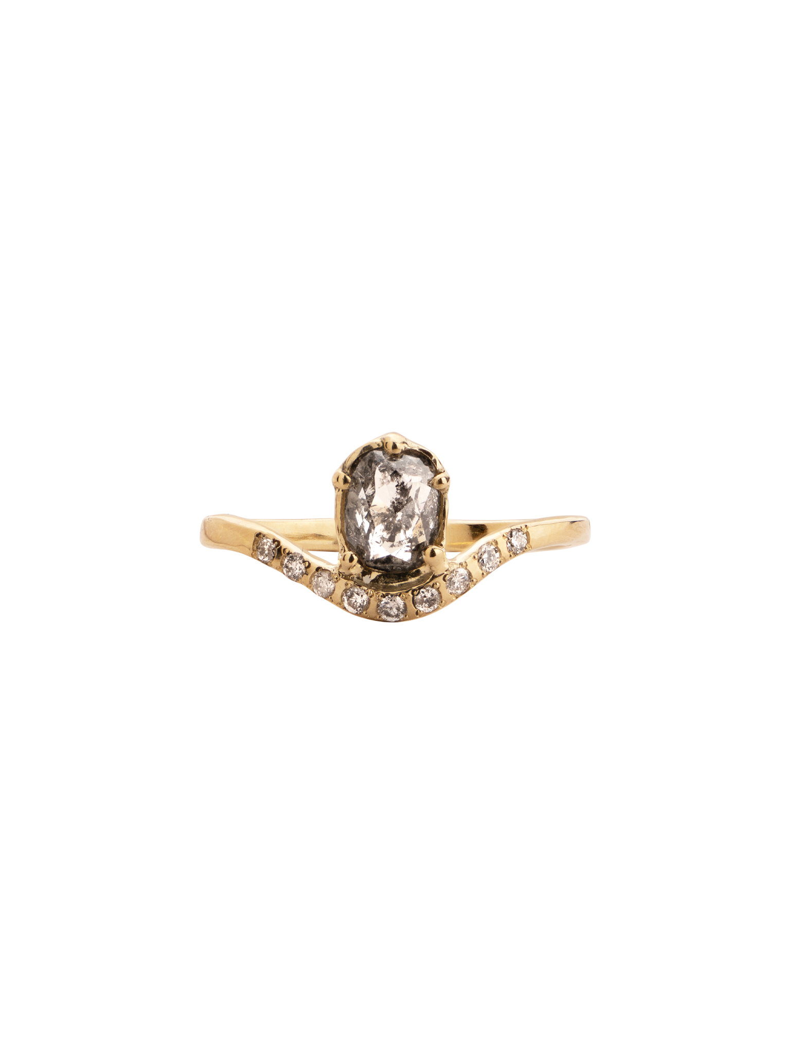 Hathor grey diamonds ring