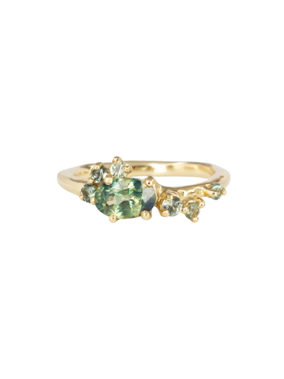 Dryad II Engagement Ring - Teal Sapphires photo