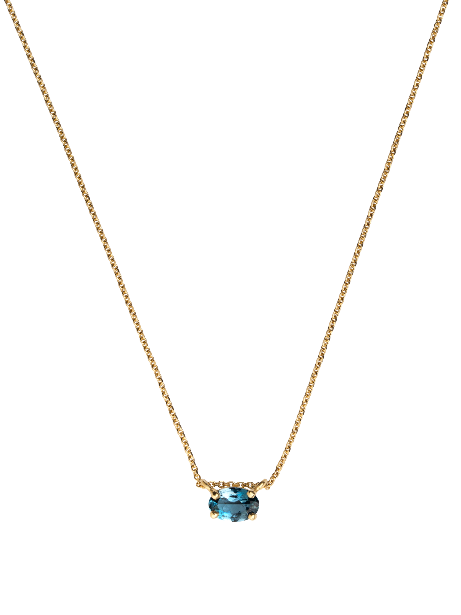 Galene aquamarine necklace