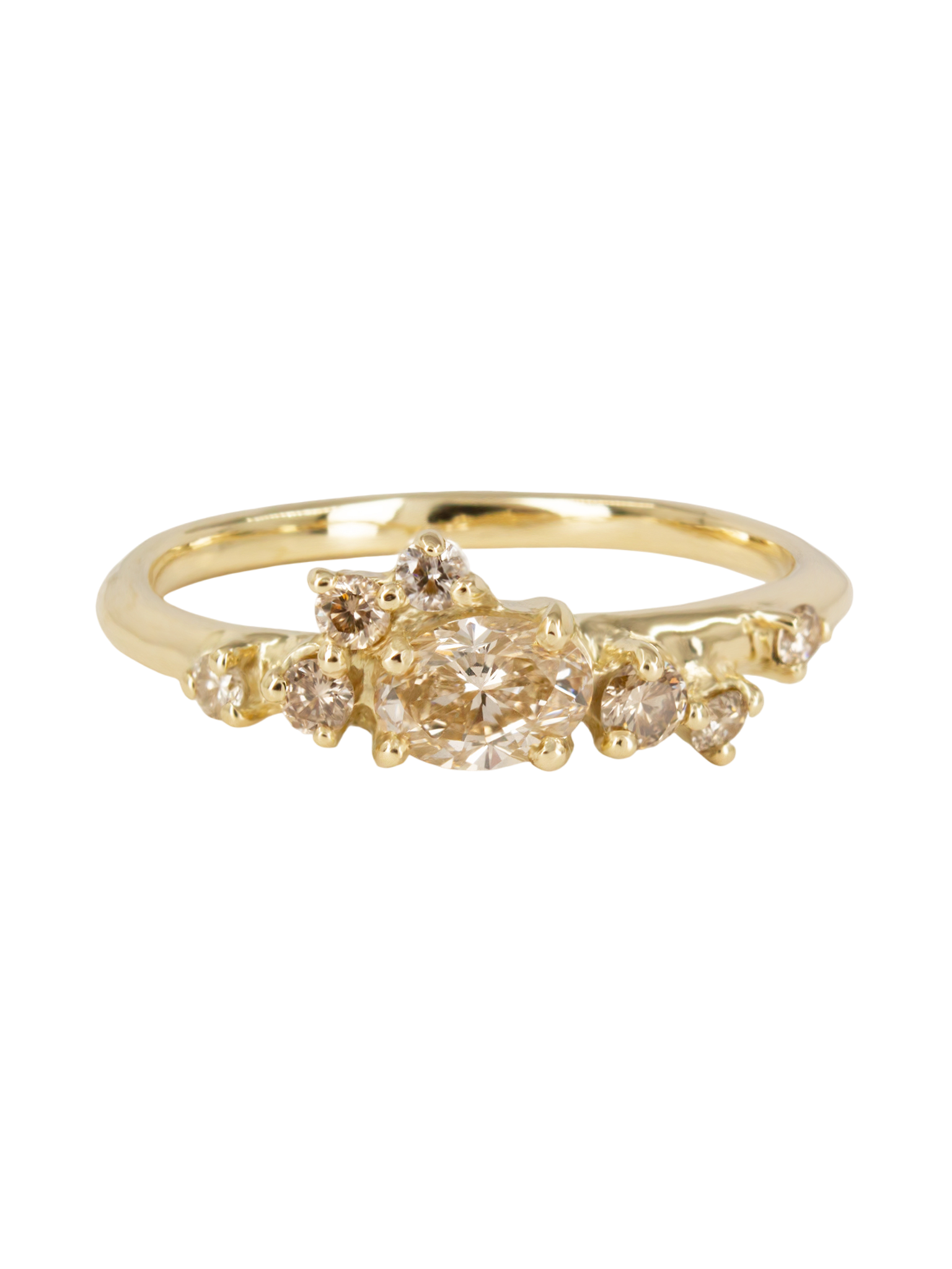 Champagne diamonds dryad 2 ring