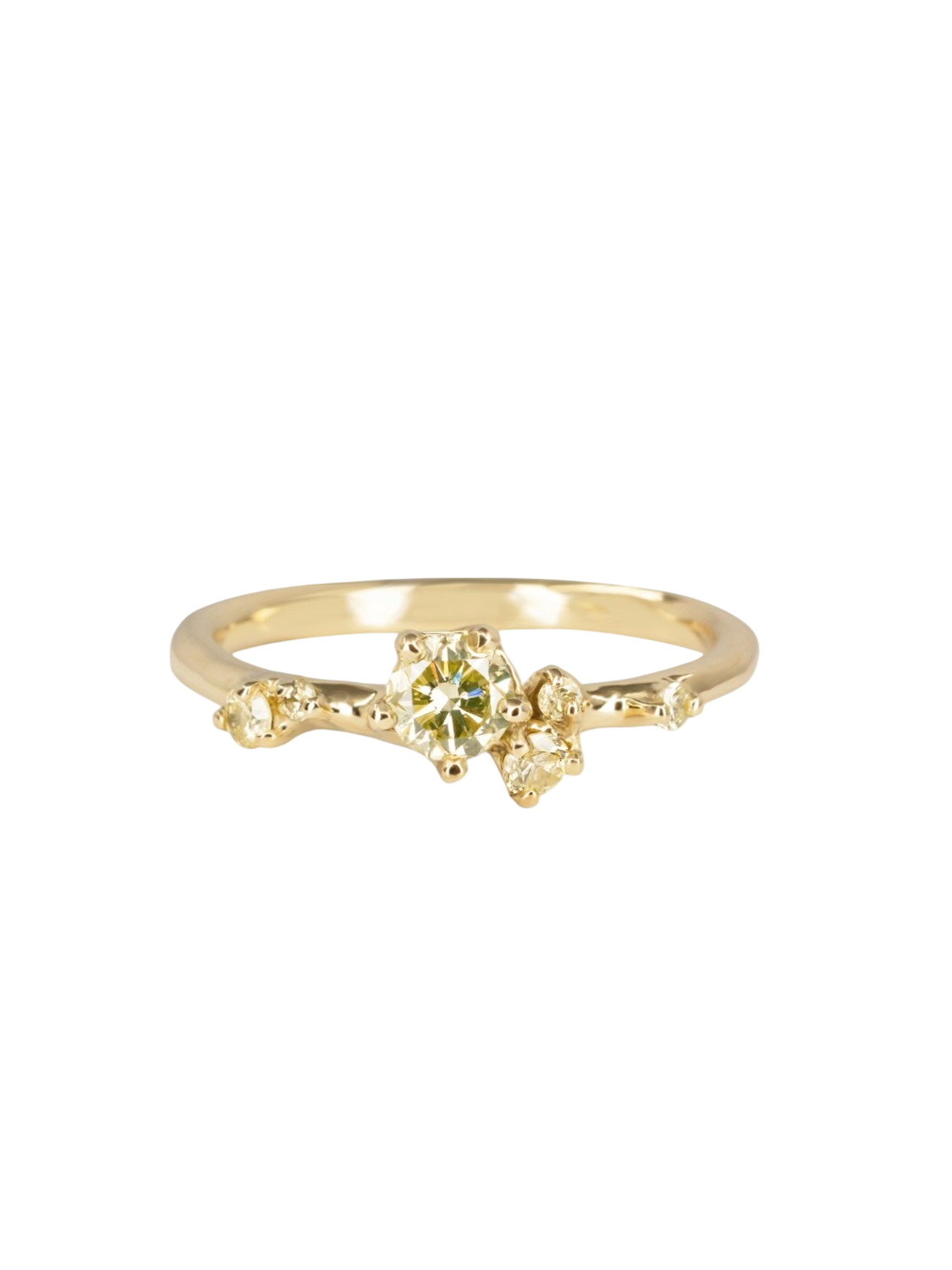 Antheia Engagement Ring - Natural Yellow Diamonds photo