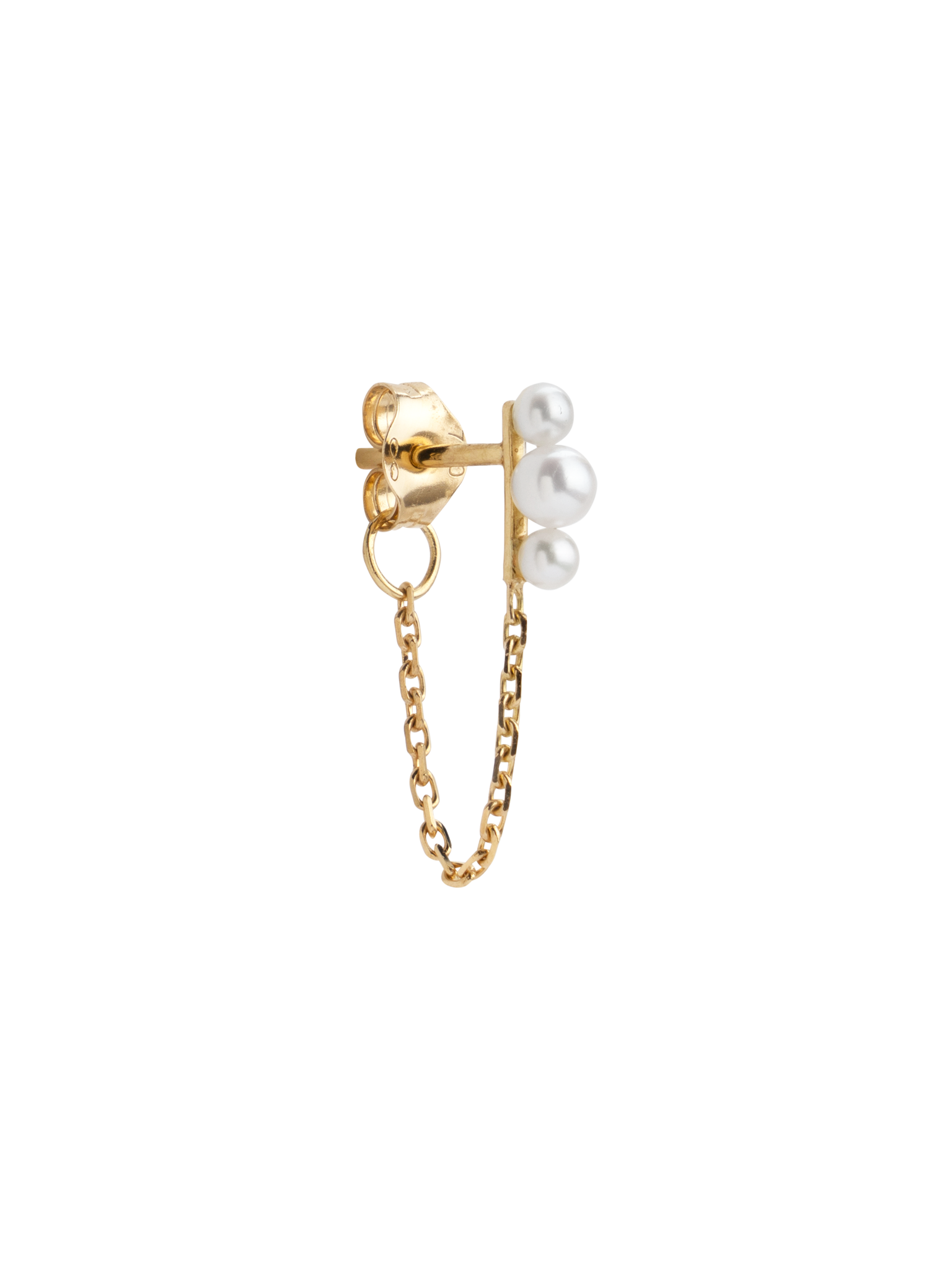 Mermaid pearl chain earring