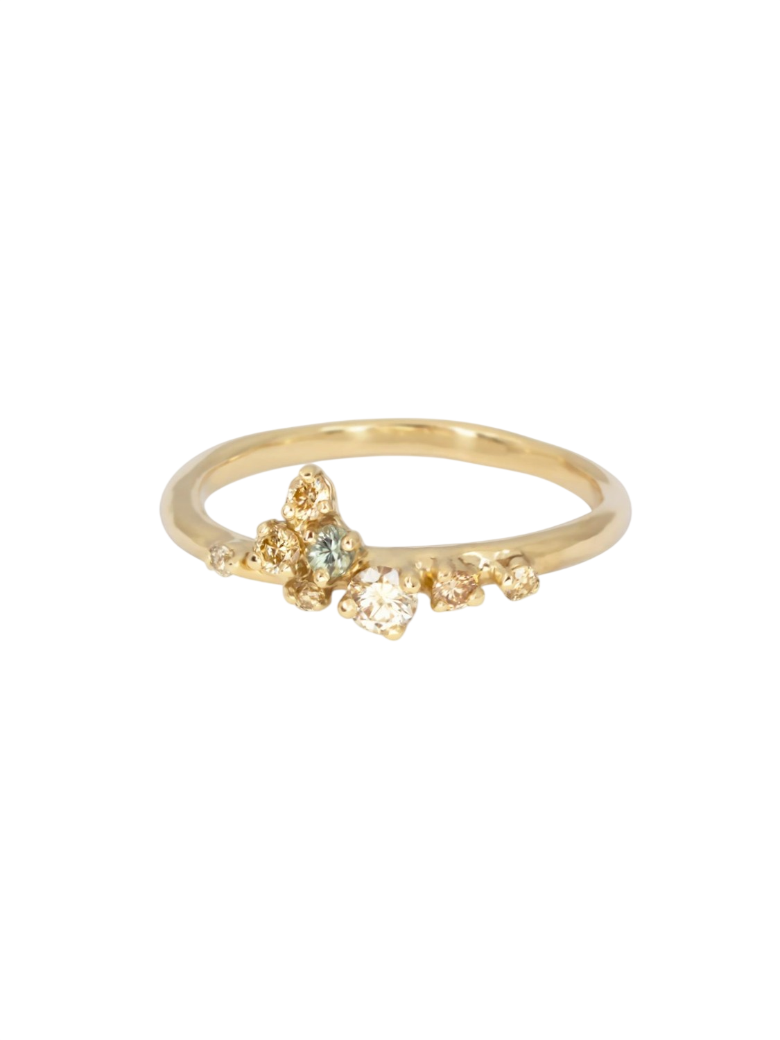 Diamond Posie Engagement Cluster Ring photo