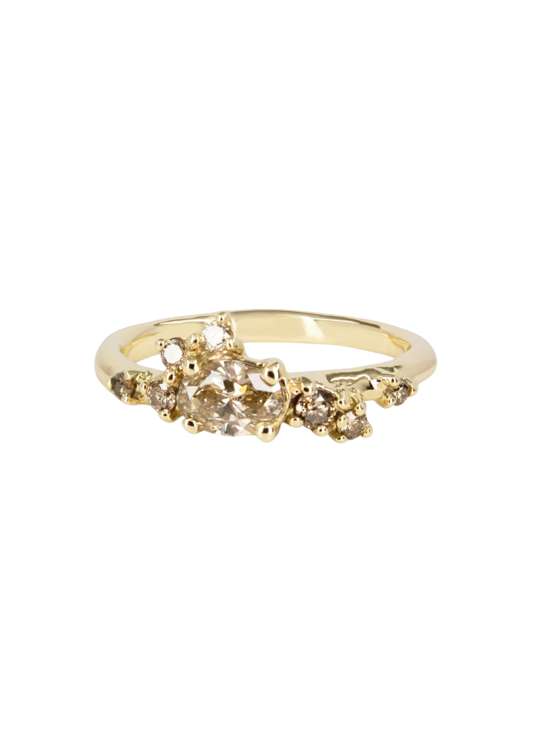 Dryad II Engagement Ring- Champagne Diamond 0.38ct photo