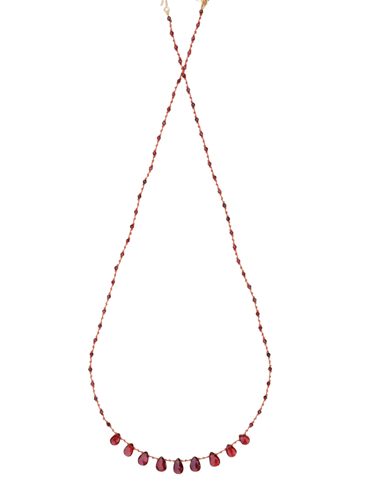 '9 Drops' Garnet Necklace