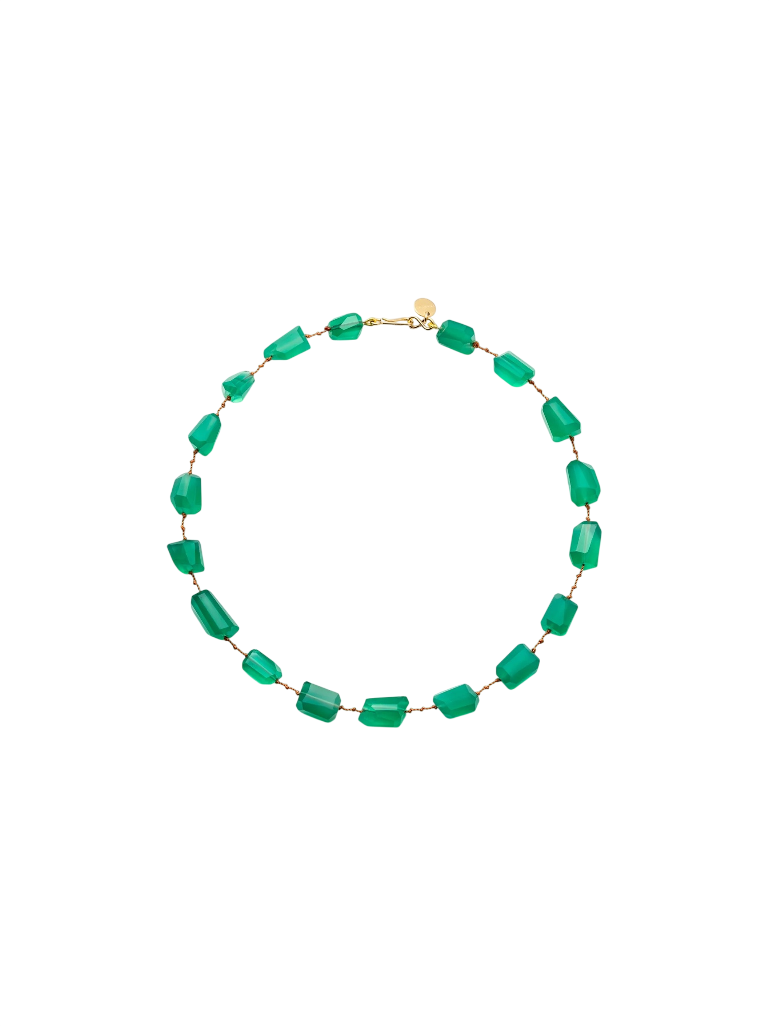 'Harrison' Choker Green Onyx