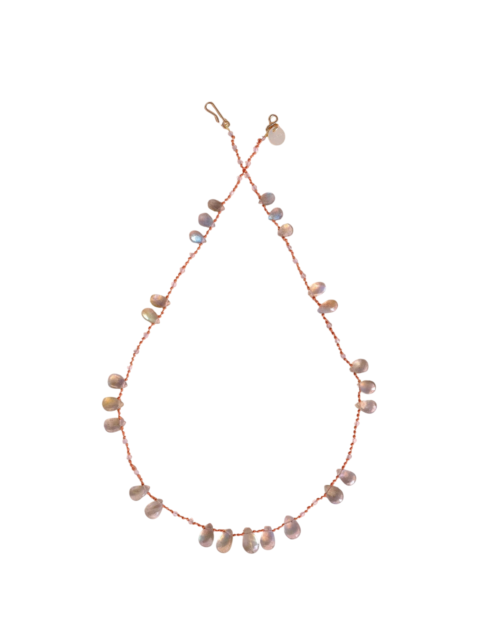 'Offset' Labradorite necklace