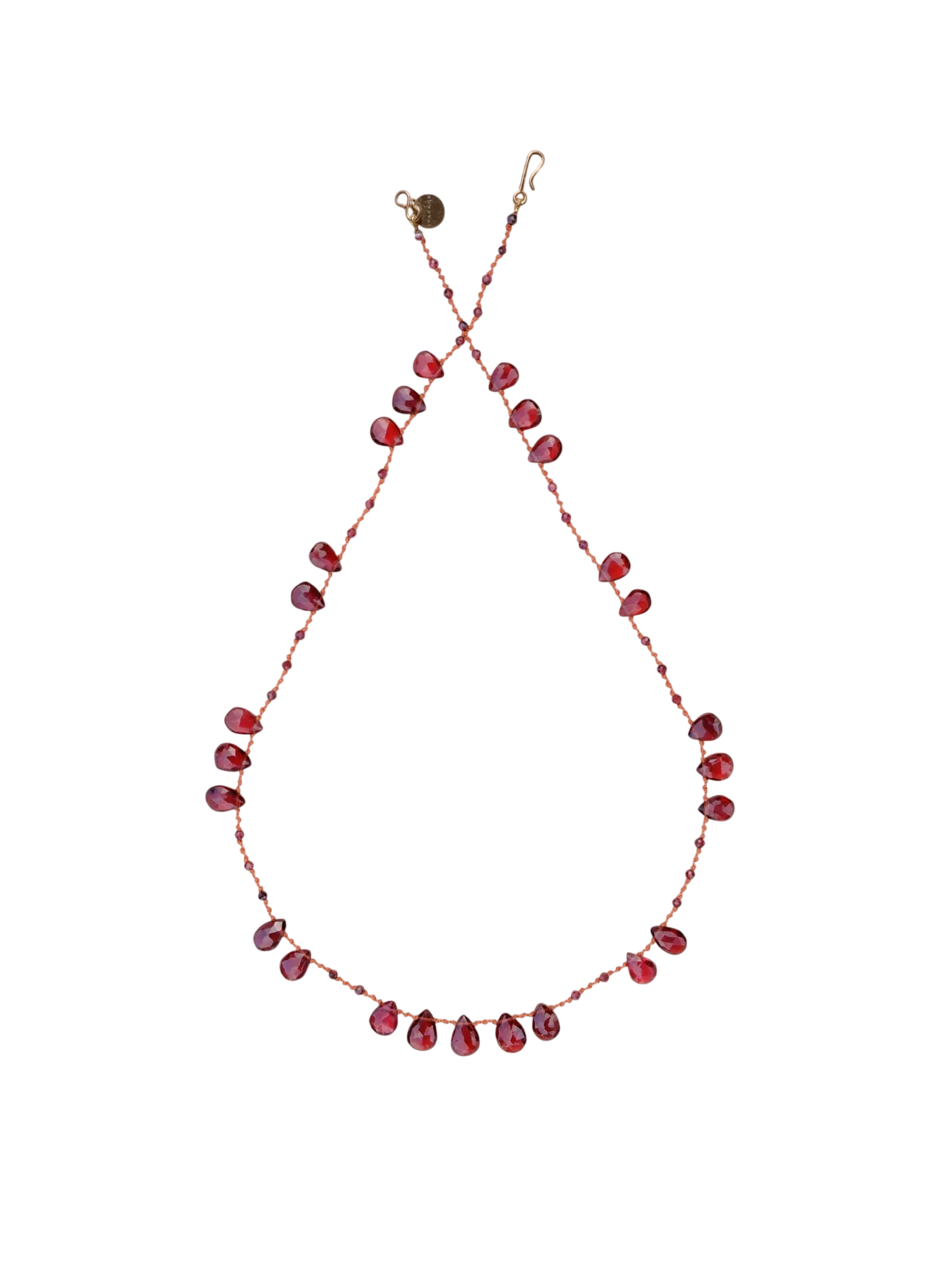 'Offset' Garnet Necklace