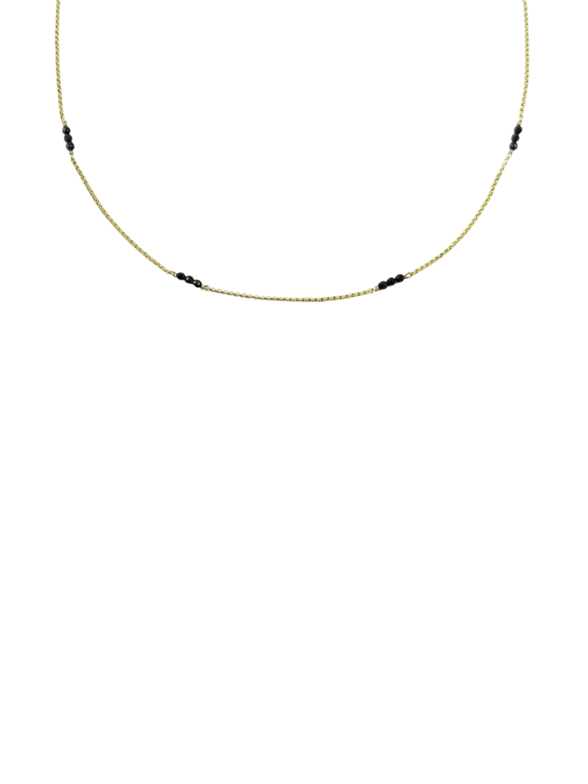 Onyx Grace Necklace - 9ct Gold photo