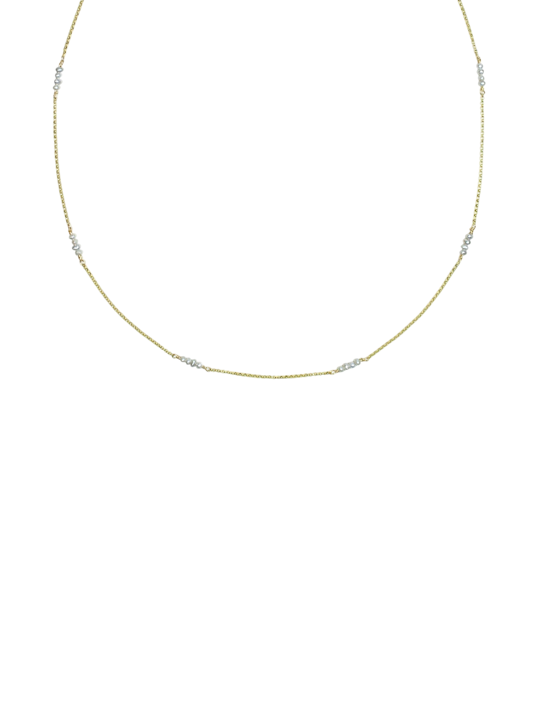 Grey Pearl Grace Necklace - 9ct Gold photo