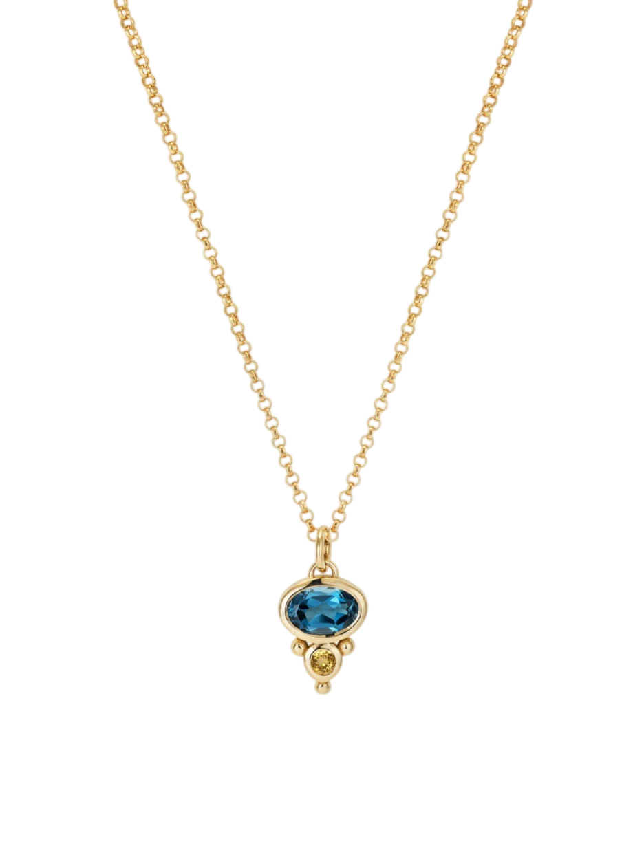 Florence Necklace - Blue Spinel photo