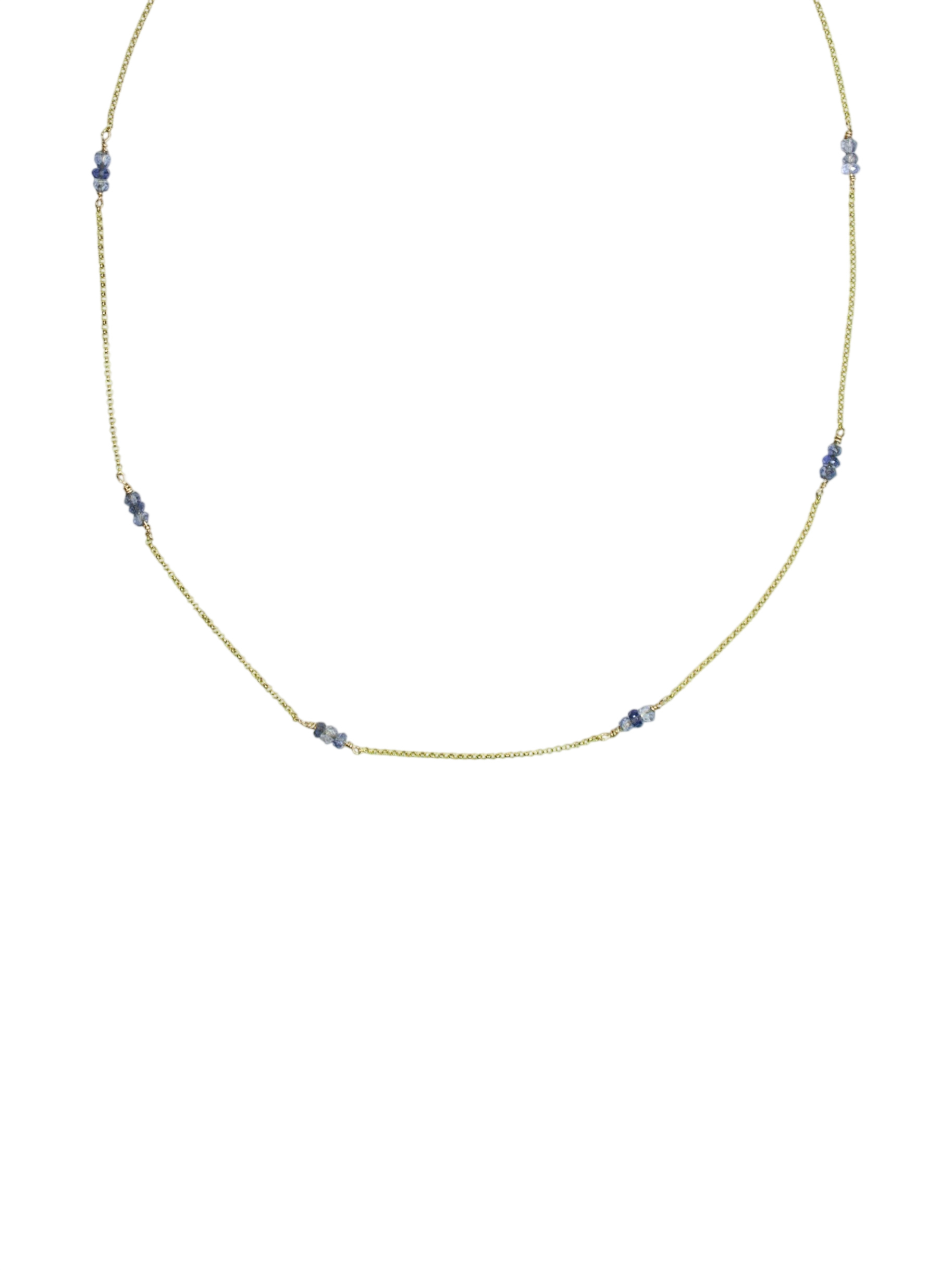 Iolite Grace Necklace - 9ct Gold photo