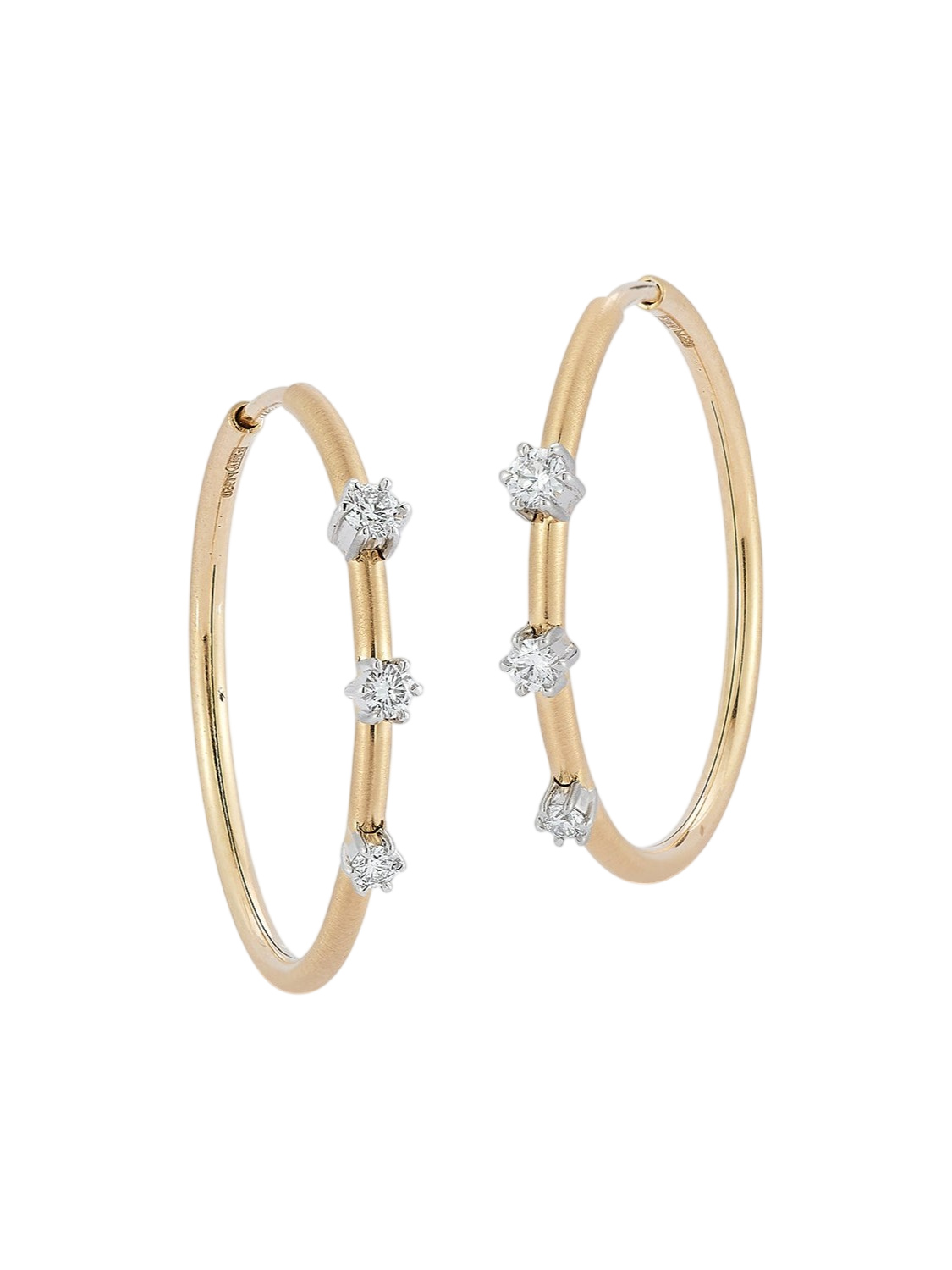 Two-Tone Mini Penelope Plié Hoops