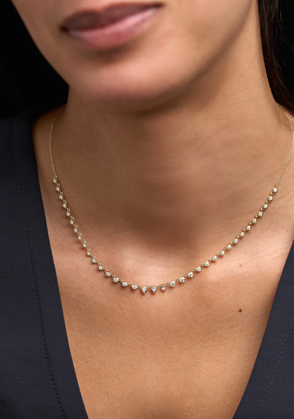 Small Envoy Riviera Diamond Necklace
