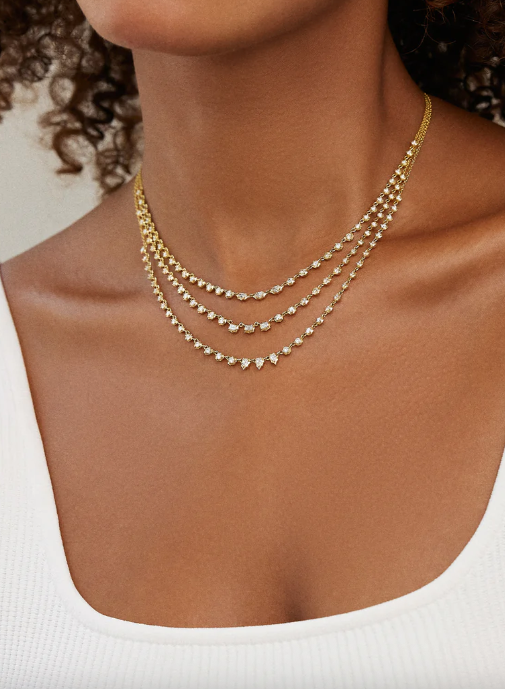 Small Envoy Riviera Diamond Necklace